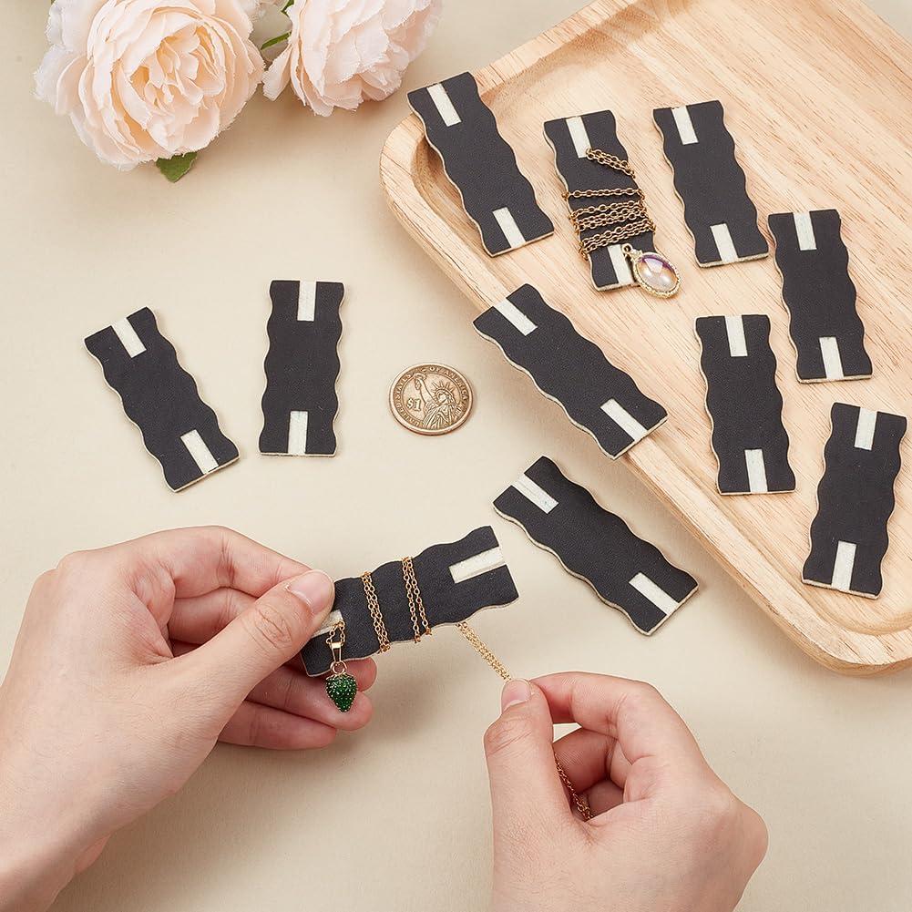 Organizador de Joyería OLYCRAFT 10 Piezas Sin Enredos Negro