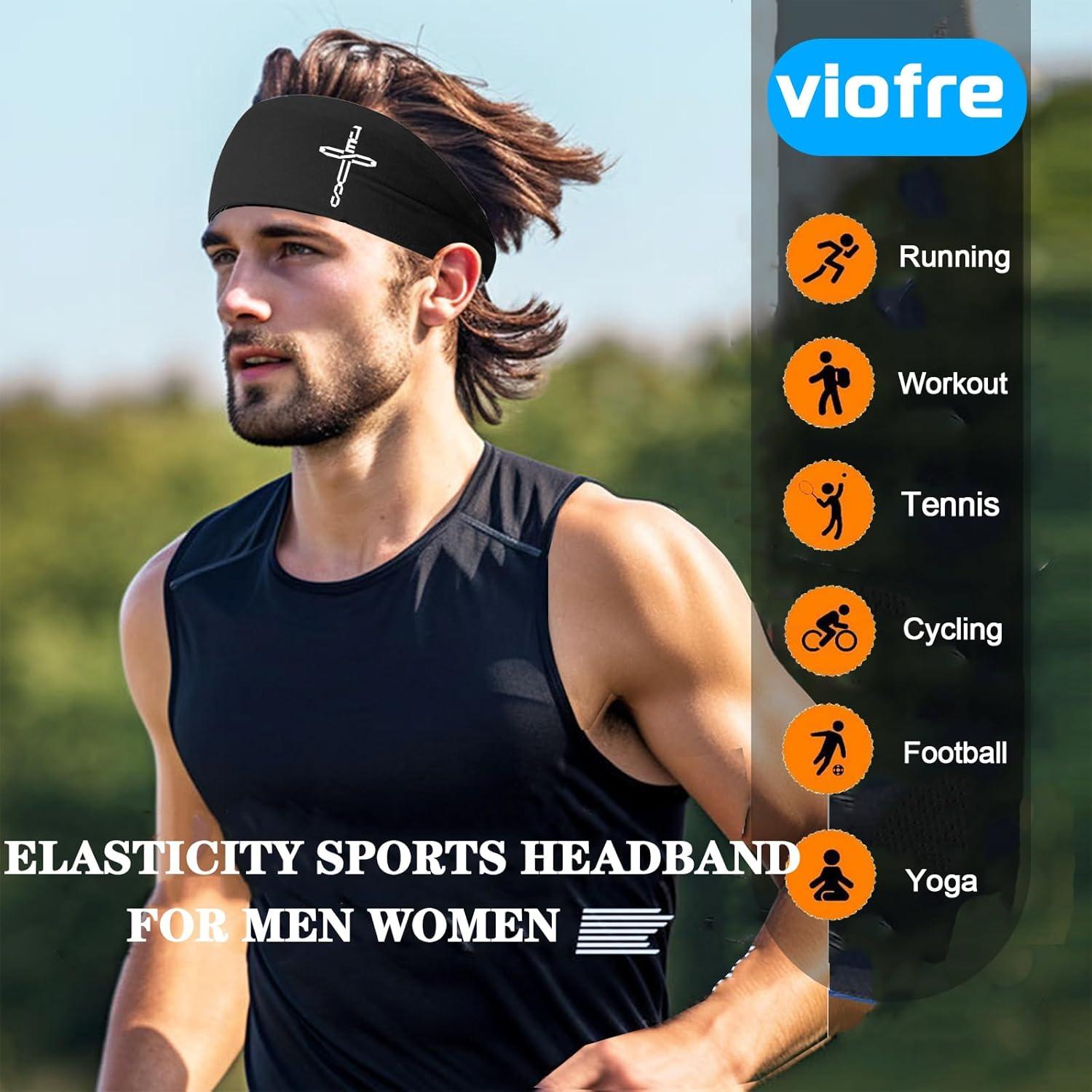 Diademas Deportivas Viofre 3 Pcs Unisex para Correr