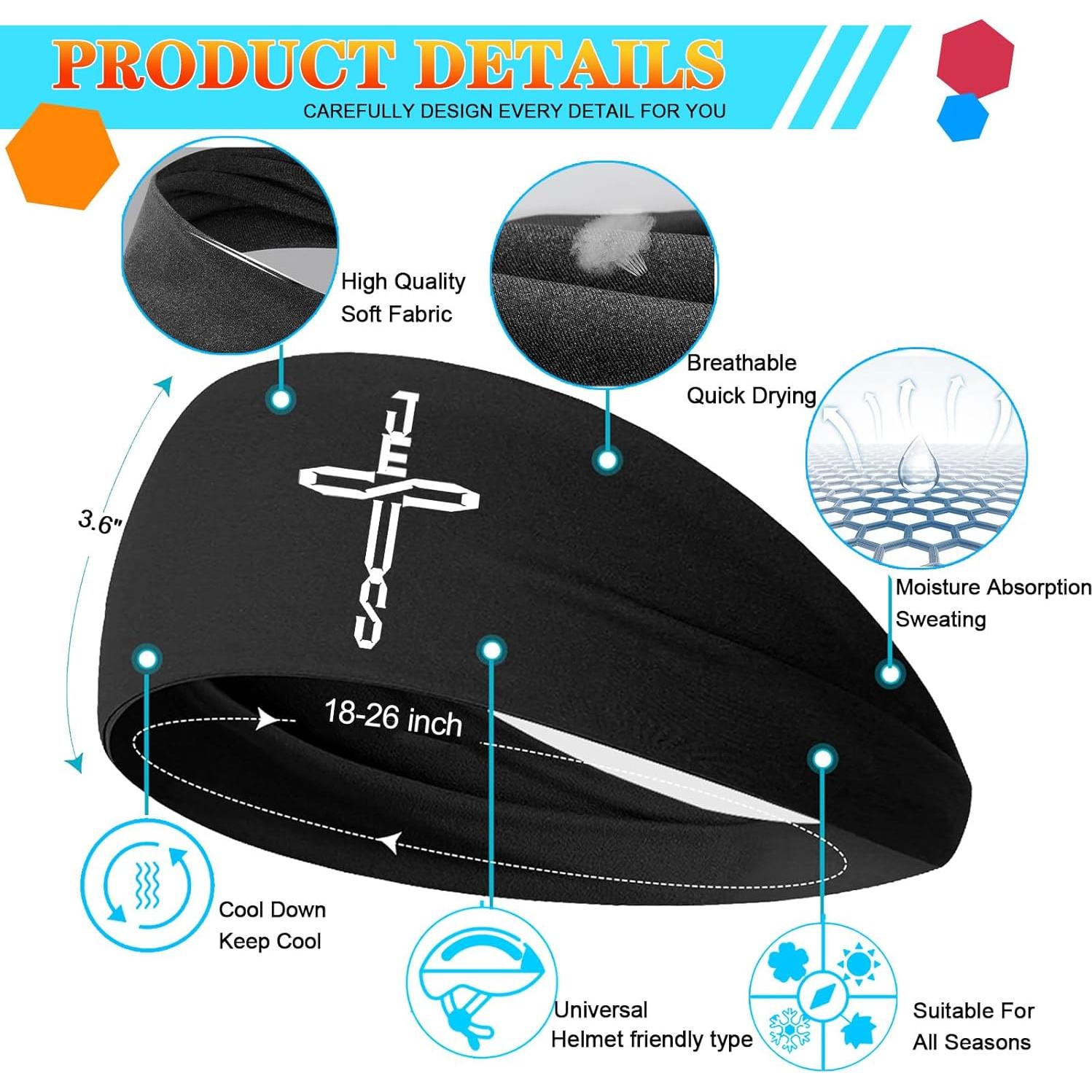 Diademas Deportivas Viofre 3 Pcs Unisex para Correr