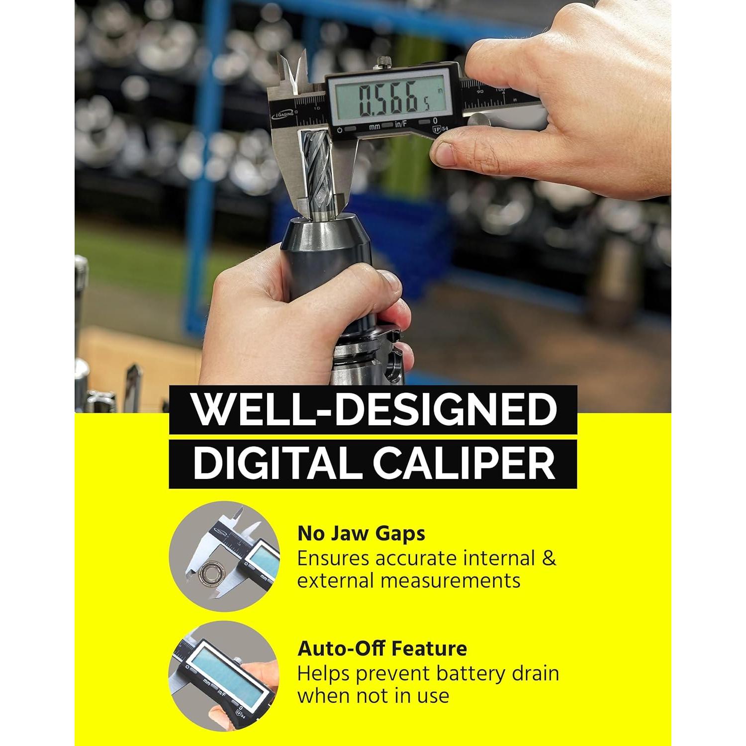 Calibrador Digital Fraccionario iGaging 10.16 cm IP54