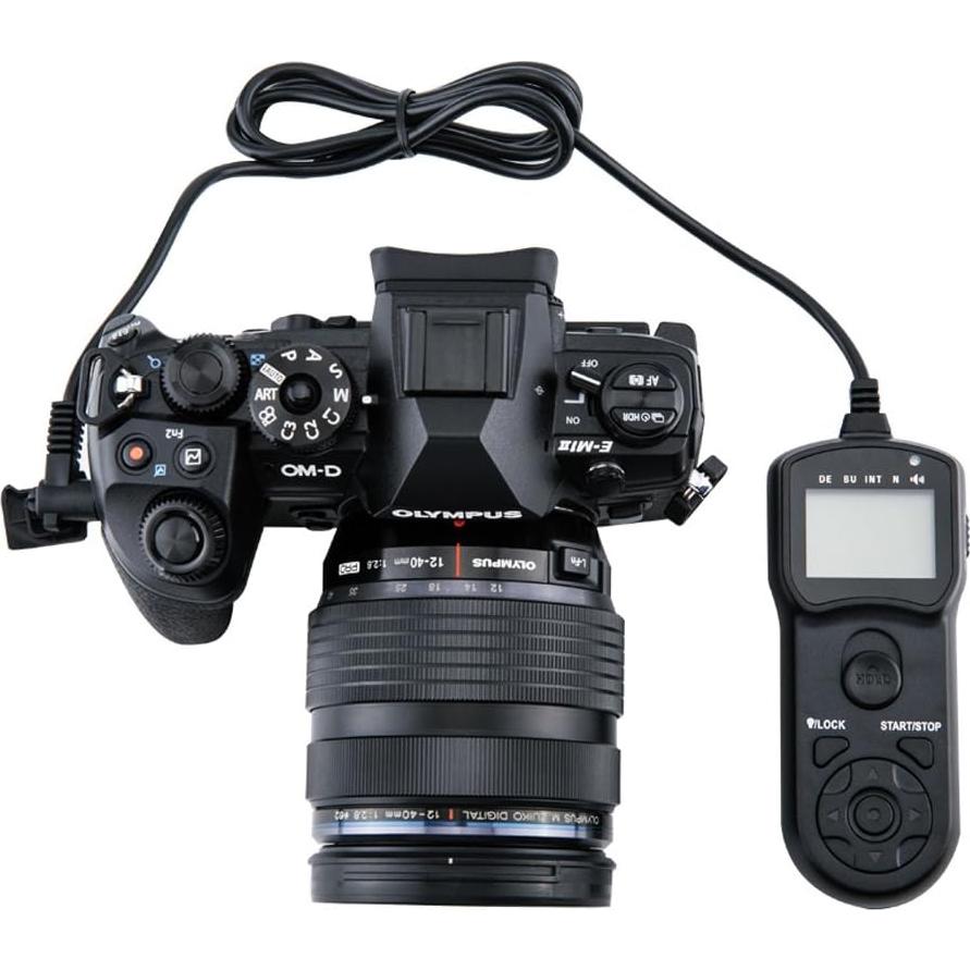 Cable disparador remoto JJC TM-J2 para Olympus E-M1 Mark II