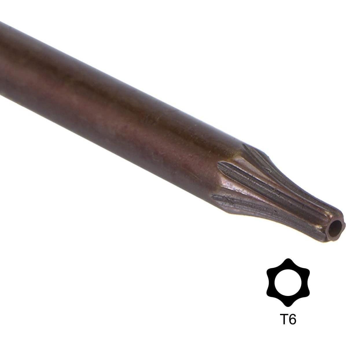 Llave Torx T6 uxcell a Prueba de Manipulación 68 mm 2 Pcs