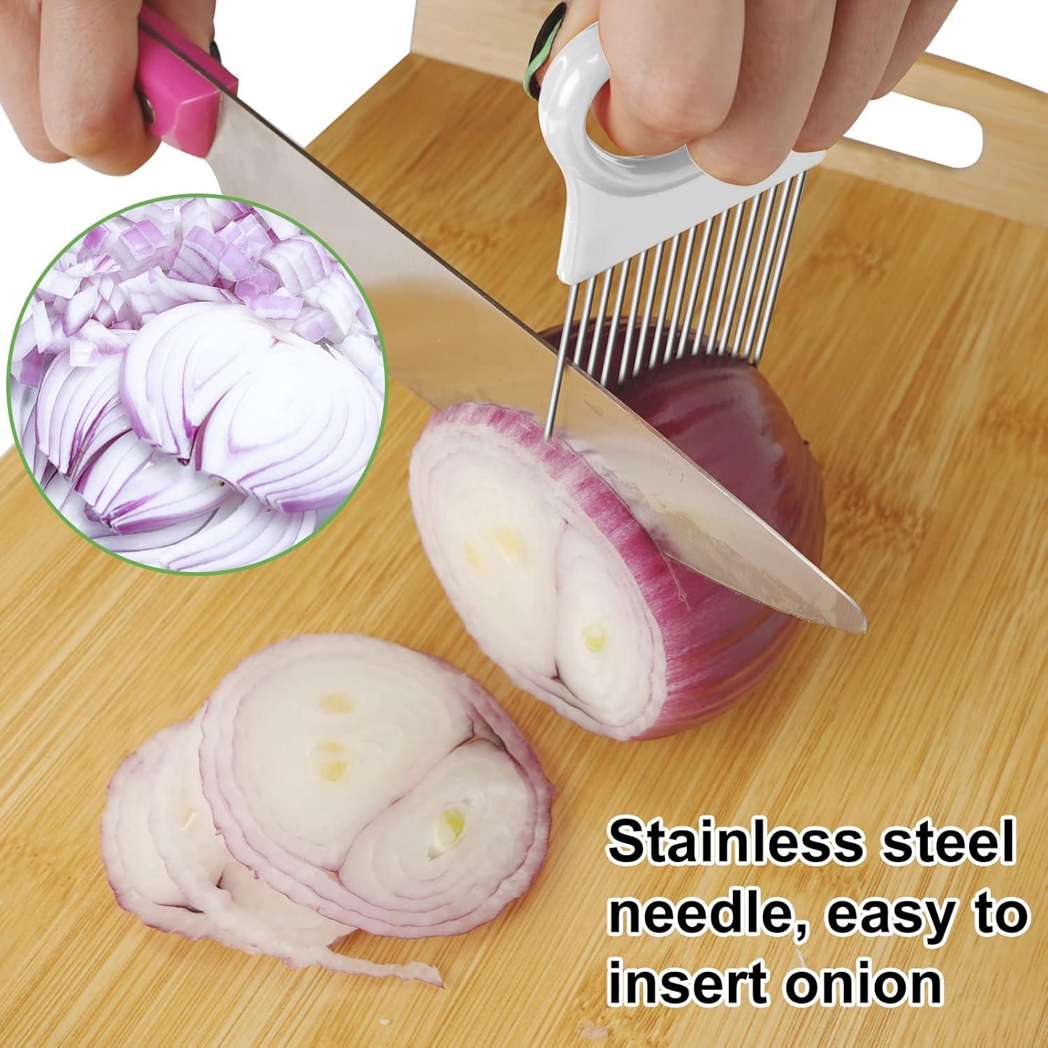 Soporte de Cebolla Ruooson 2 Pcs Acero Inoxidable Multifuncional