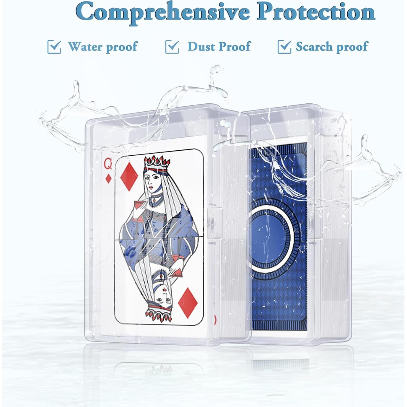 Kitoyz Estuche de Cartas de Juego Transparente 6 PCS