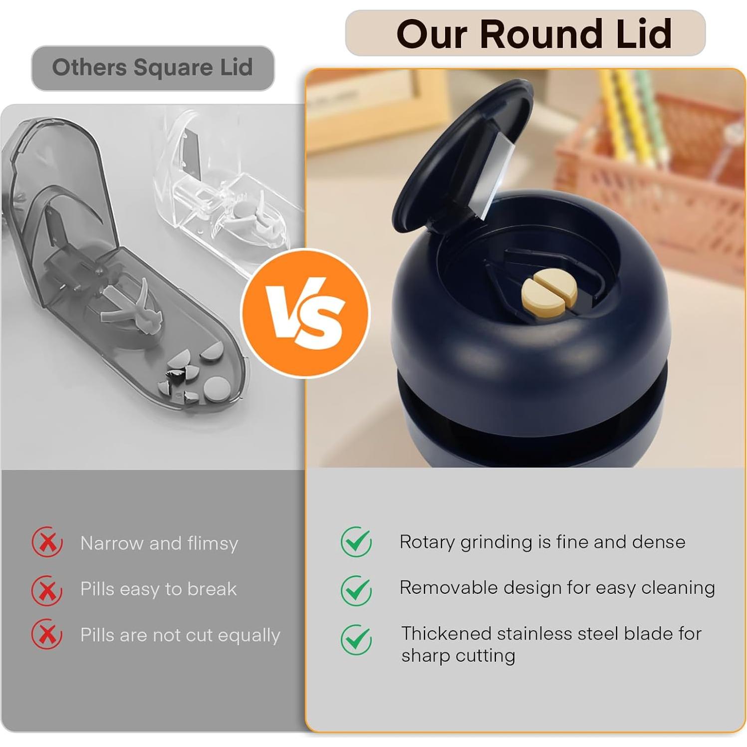 Cortador de Pastillas ZenTiky Compacto con Molinillo Marino