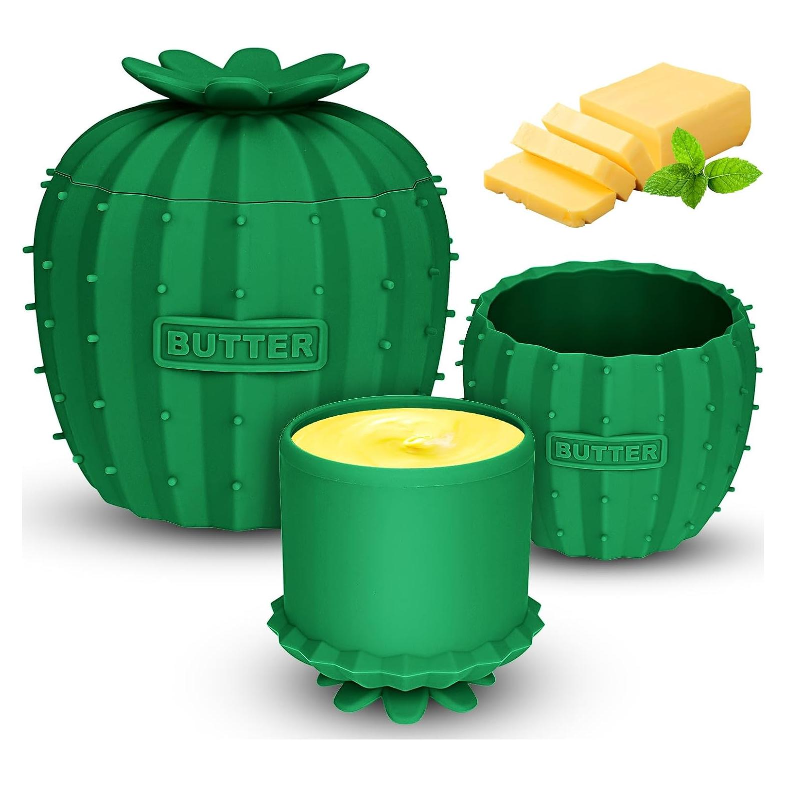 Contenedor de Mantequilla de Silicona Oyrlize Verde Oscuro