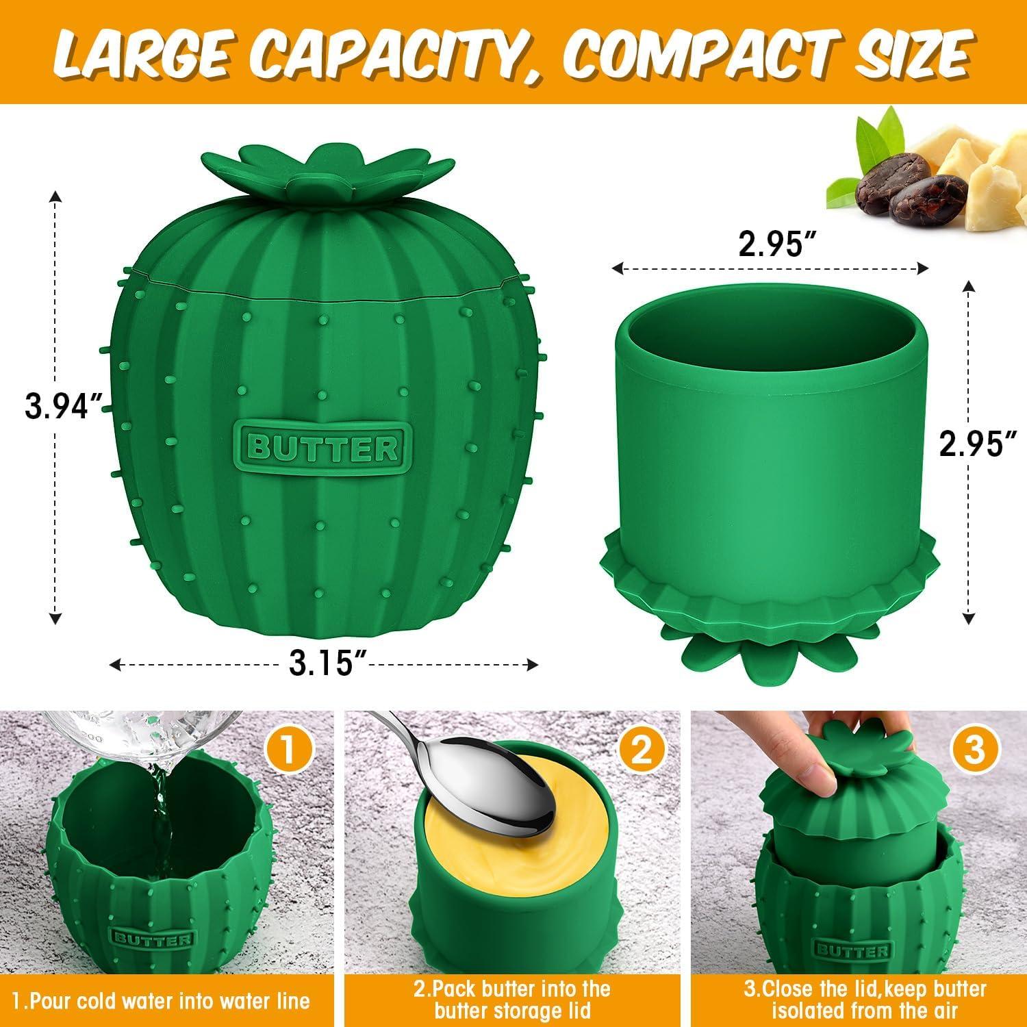 Contenedor de Mantequilla de Silicona Oyrlize Verde Oscuro