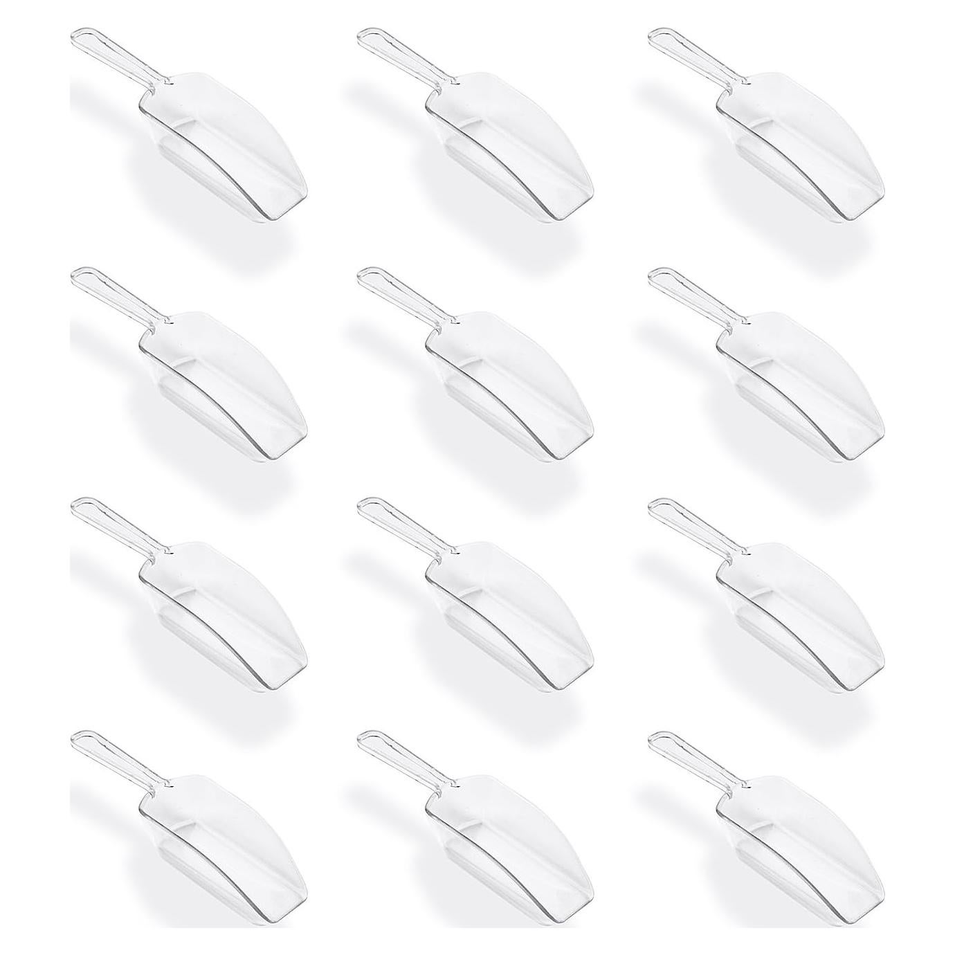 Cucharas de Acrílico Transparentes Super Z Outlet - 12 Unidades