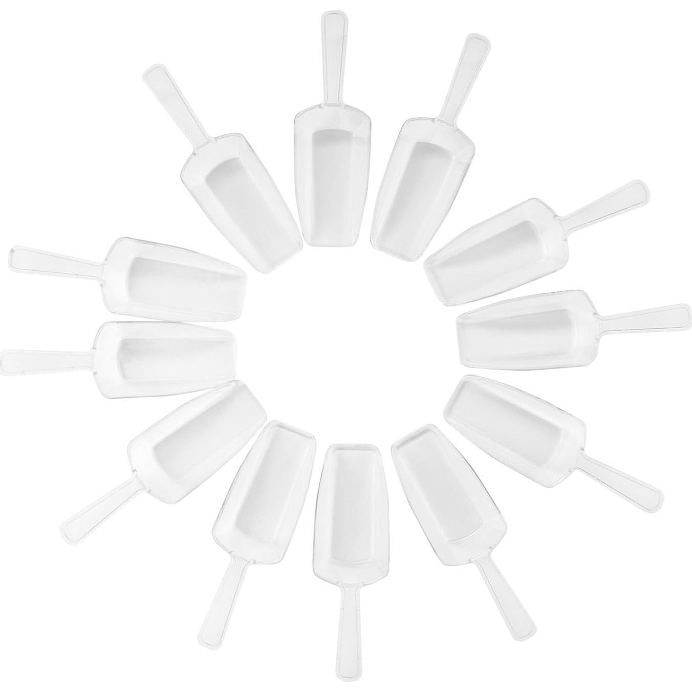 Cucharas de Acrílico Transparentes Super Z Outlet - 12 Unidades