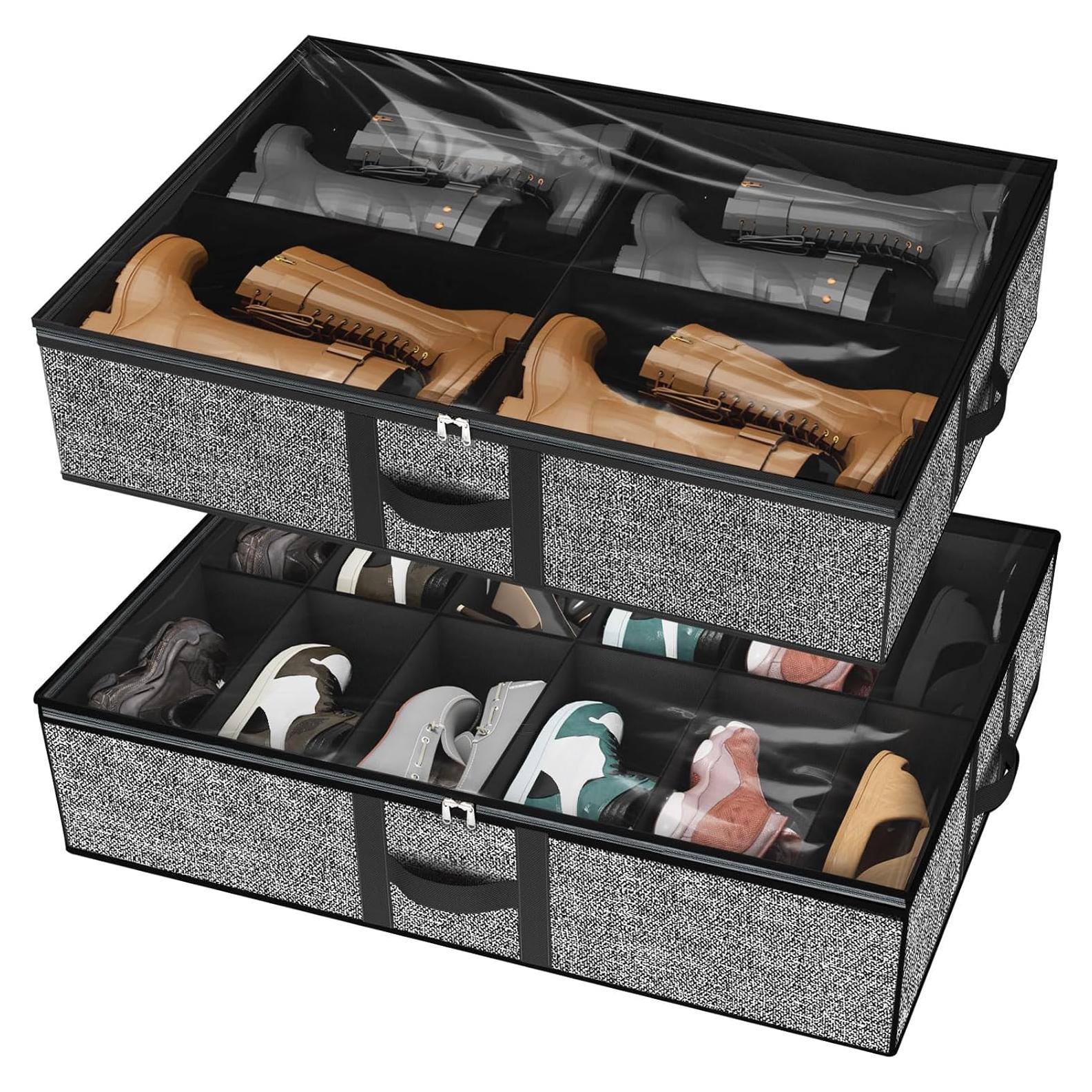 Organizador de Zapatos Homyfort 12 Pares + 4 Botas Plegable