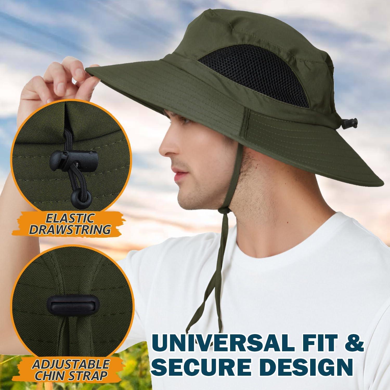Sombrero de ala ancha EINSKEY UPF 50+ impermeable unisex