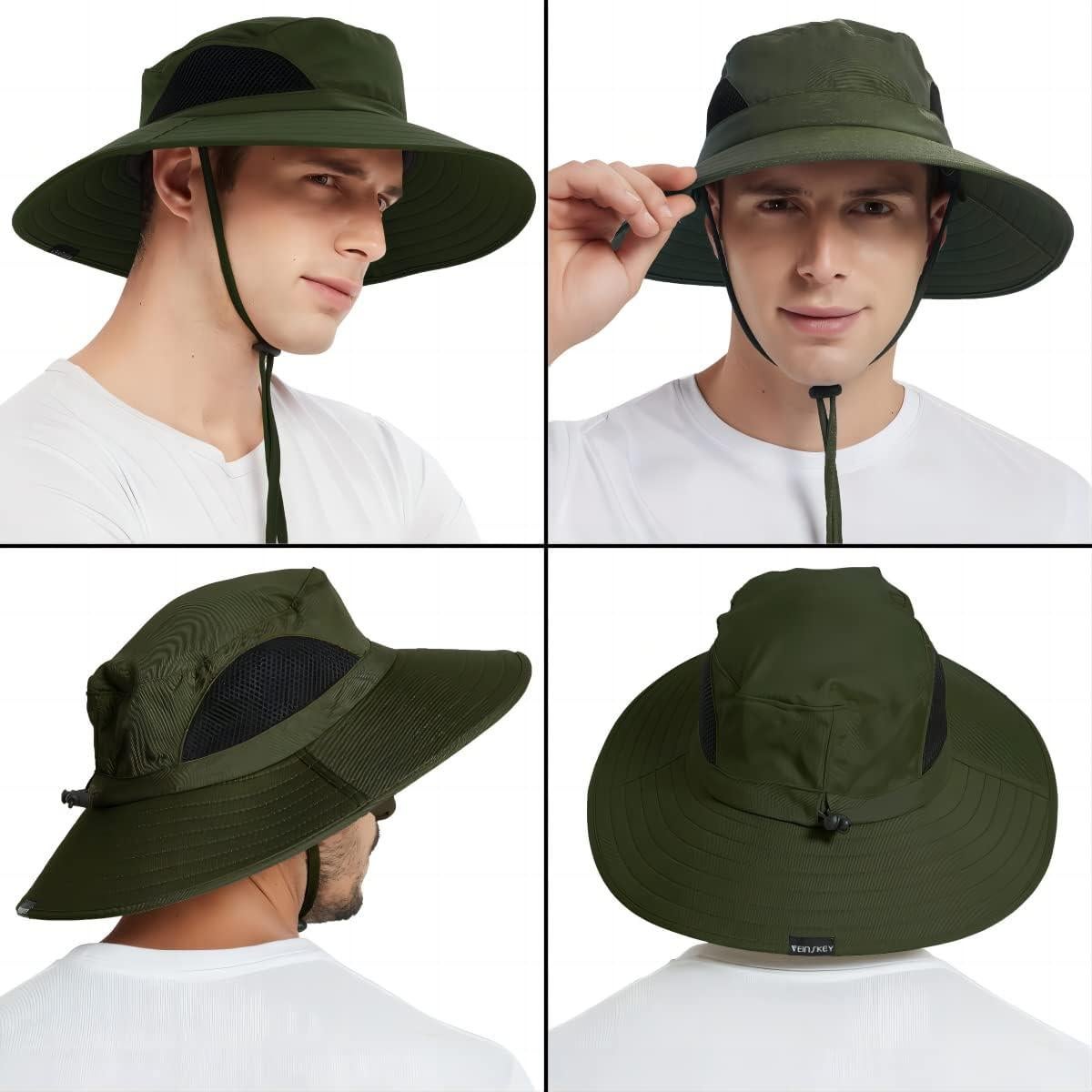 Sombrero de ala ancha EINSKEY UPF 50+ impermeable unisex