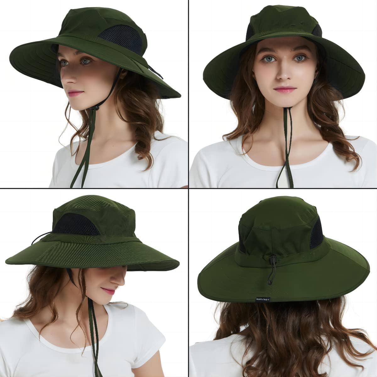 Sombrero de ala ancha EINSKEY UPF 50+ impermeable unisex