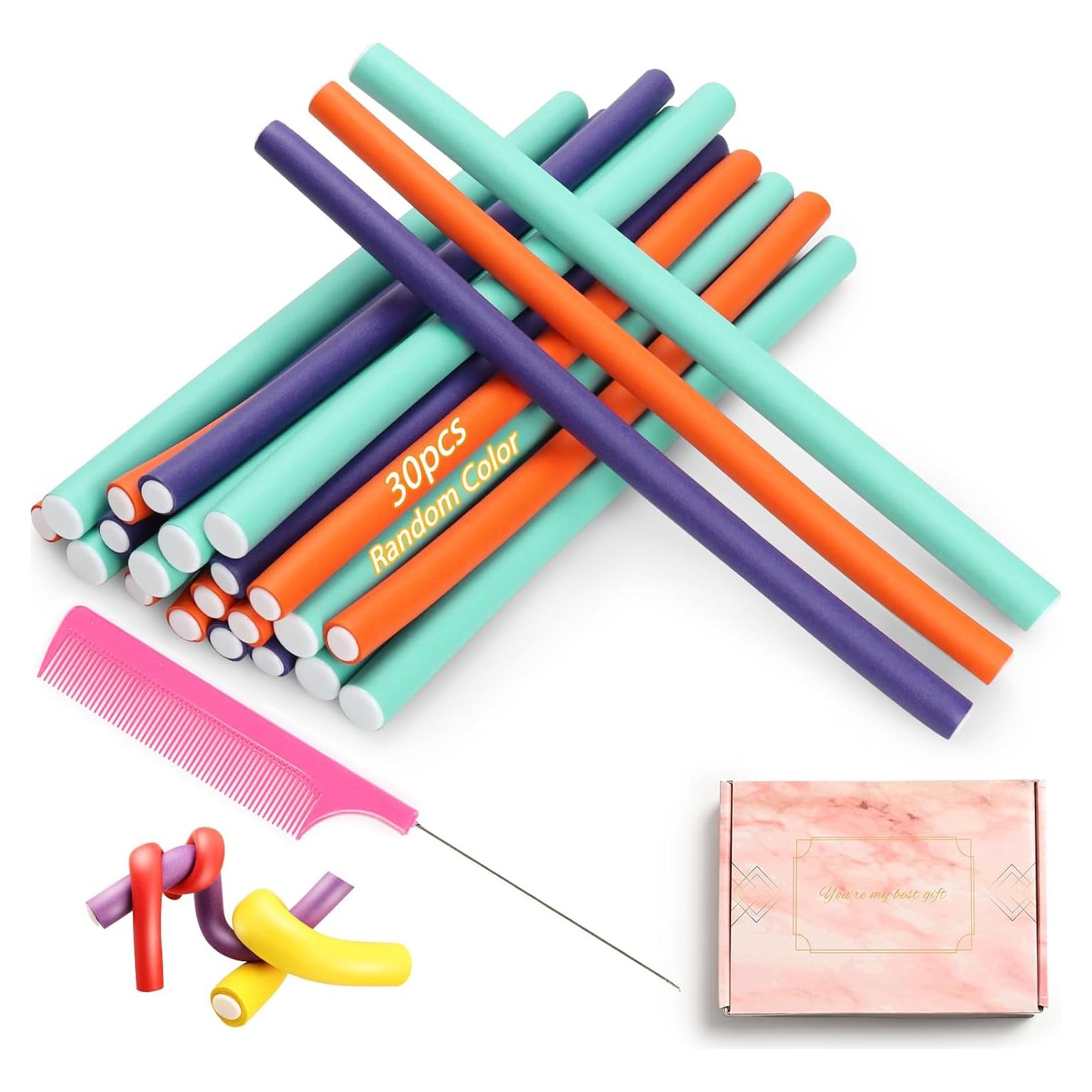 Conjunto de Rulos Sin Calor AIDUCHO - 30 Varillas Flexibles