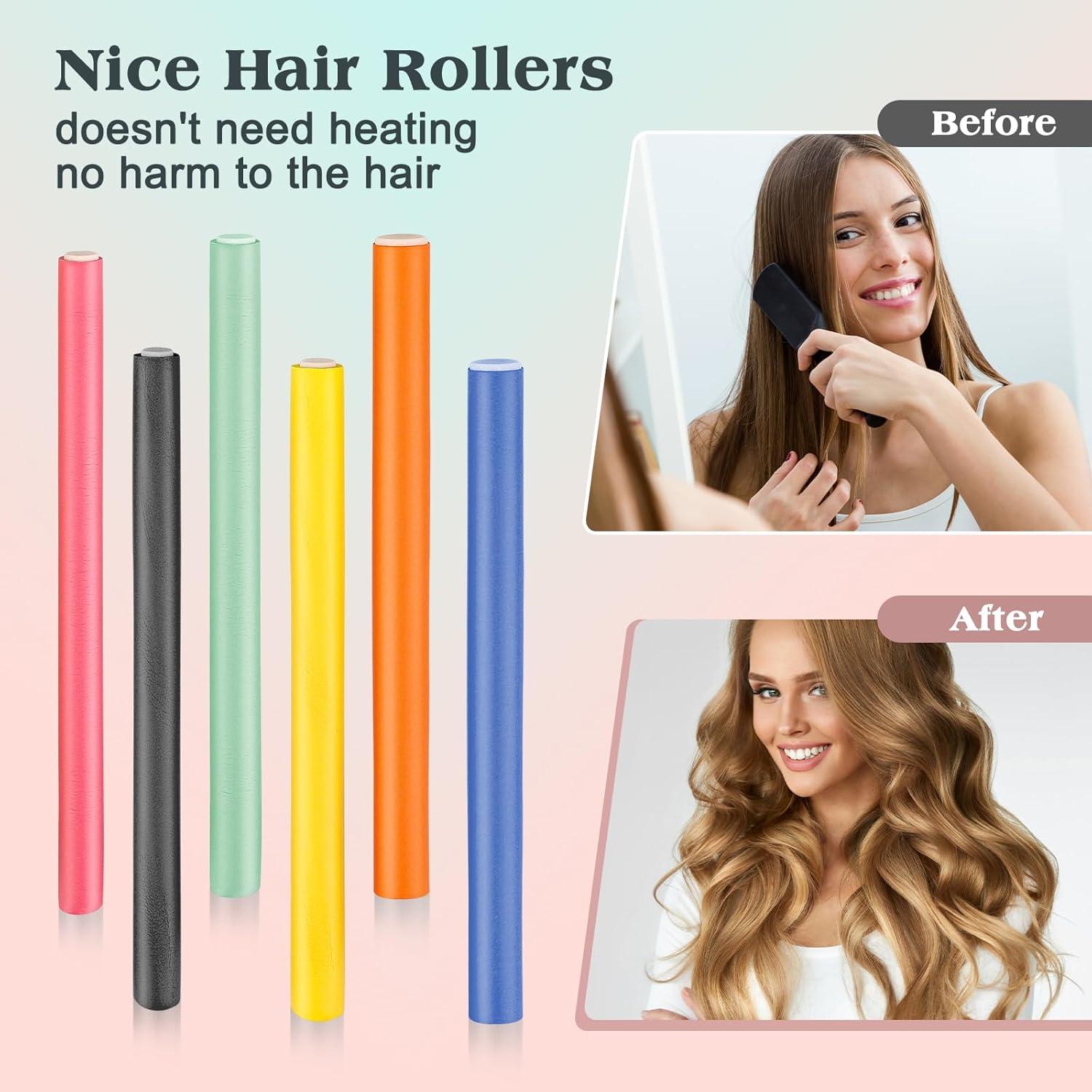 Conjunto de Rulos Sin Calor AIDUCHO - 30 Varillas Flexibles