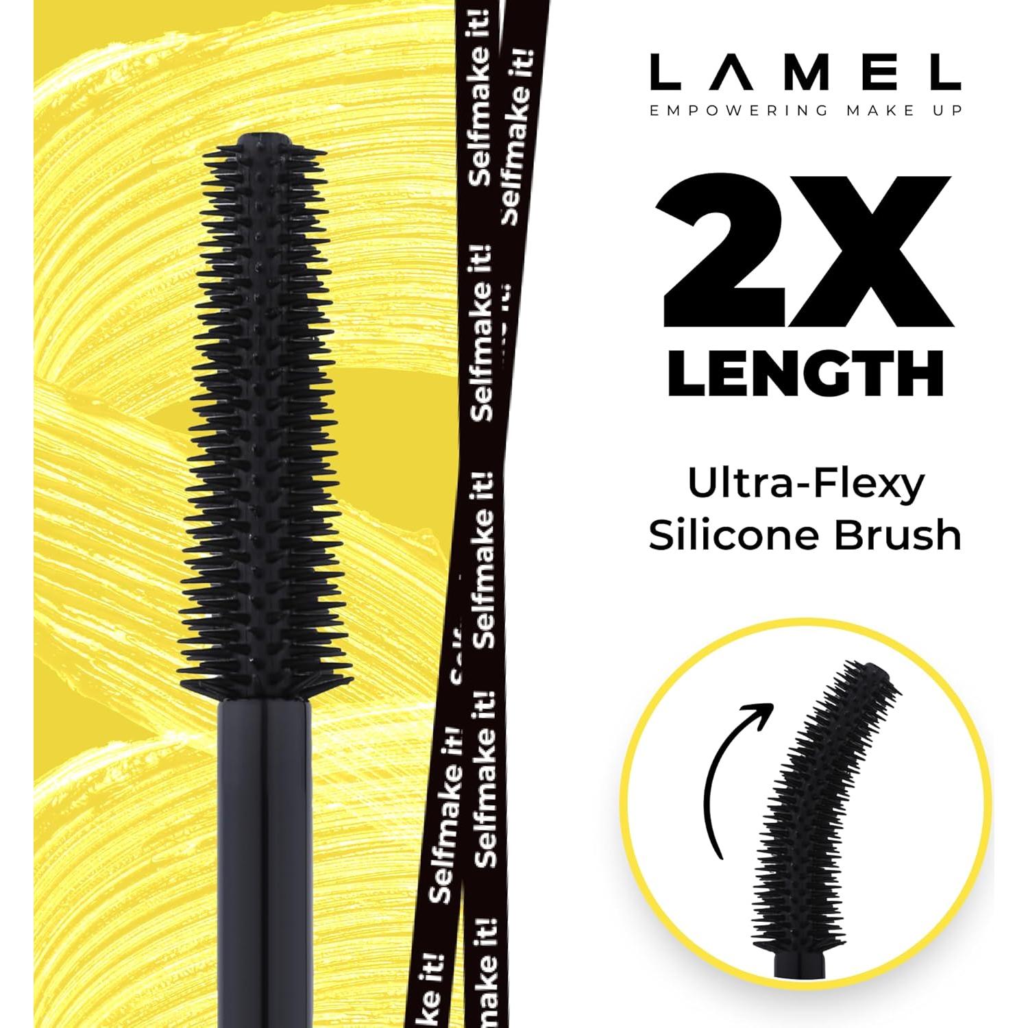 Máscara de Pestañas LAMEL Longitud y Rizo Negro 402