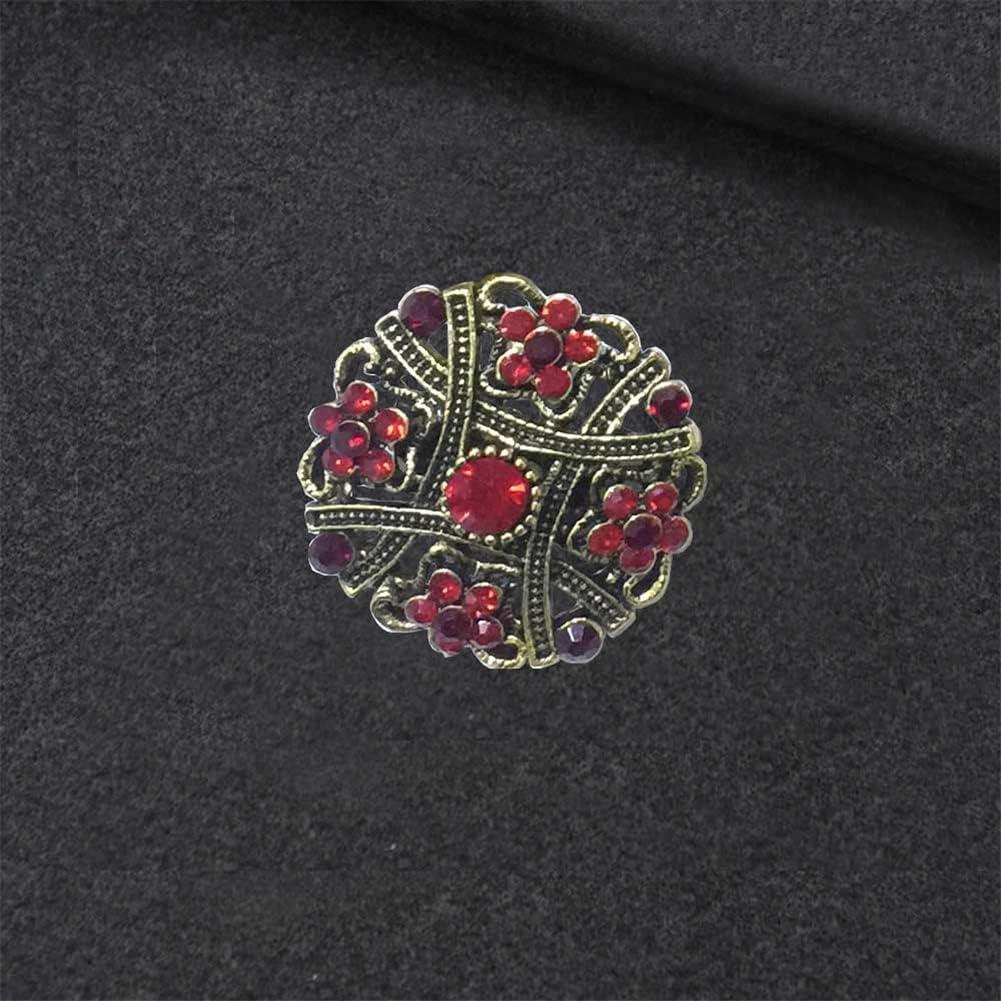 Conjunto de 24 broches de cristal ZINSBEDI en forma de flor