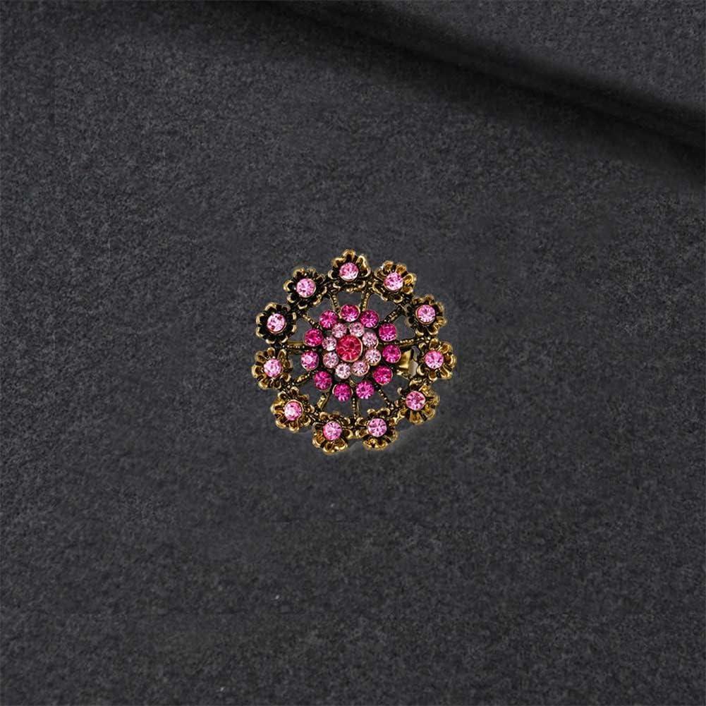 Conjunto de 24 broches de cristal ZINSBEDI en forma de flor