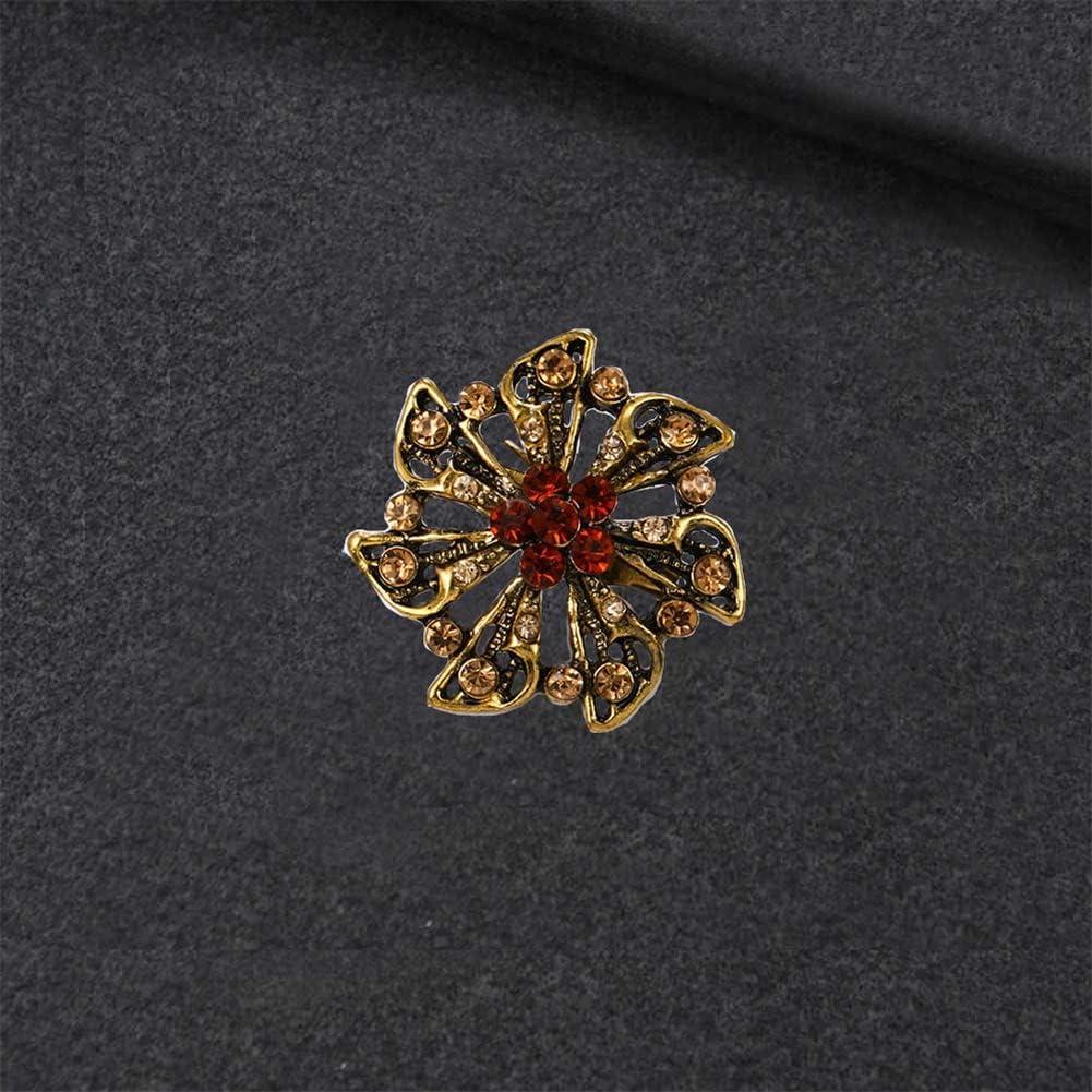 Conjunto de 24 broches de cristal ZINSBEDI en forma de flor