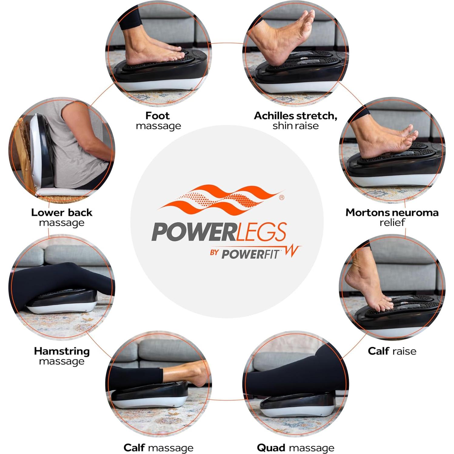 Masajeador de Pies Eléctrico Powerfit ETF002M-B con Control Remoto