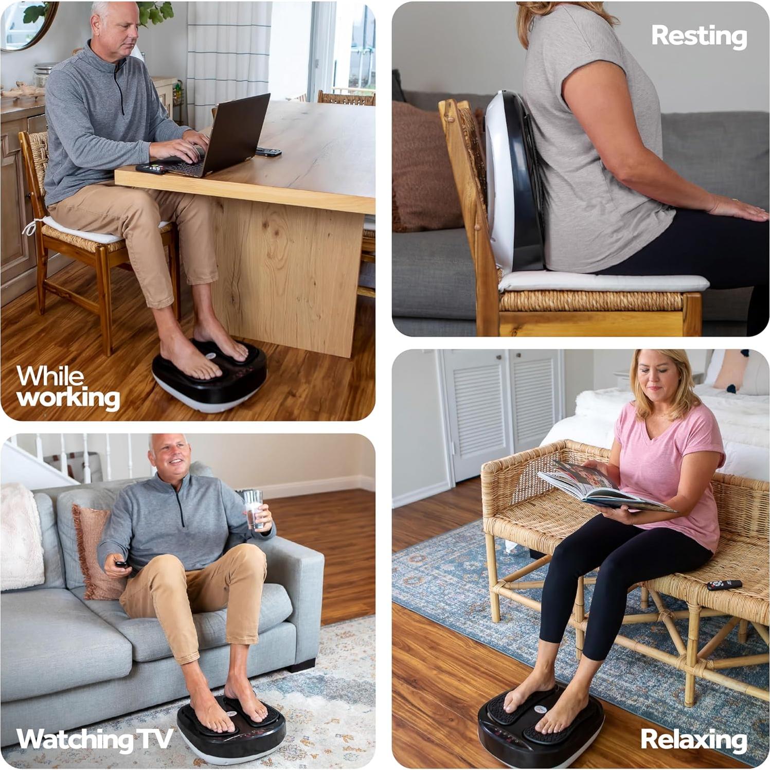 Masajeador de Pies Eléctrico Powerfit ETF002M-B con Control Remoto