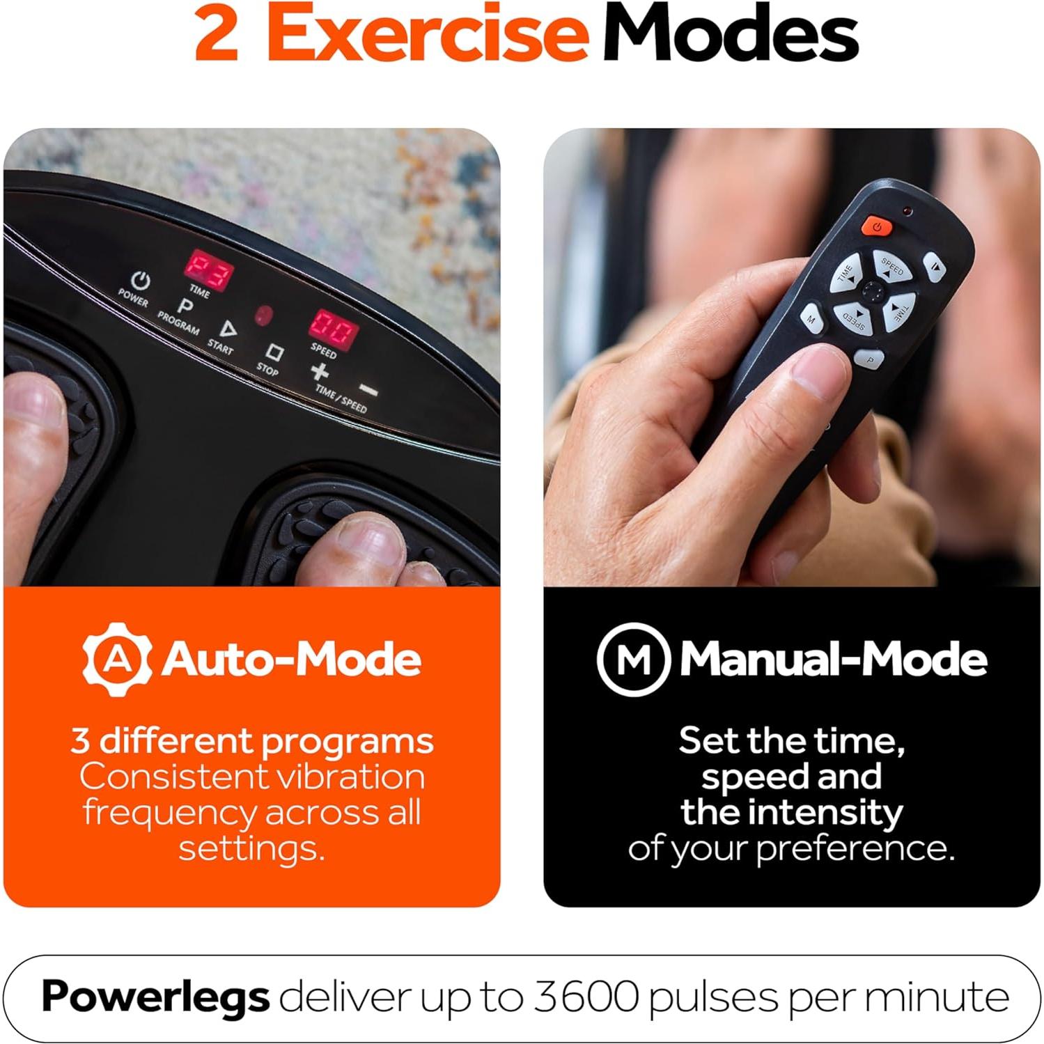 Masajeador de Pies Eléctrico Powerfit ETF002M-B con Control Remoto