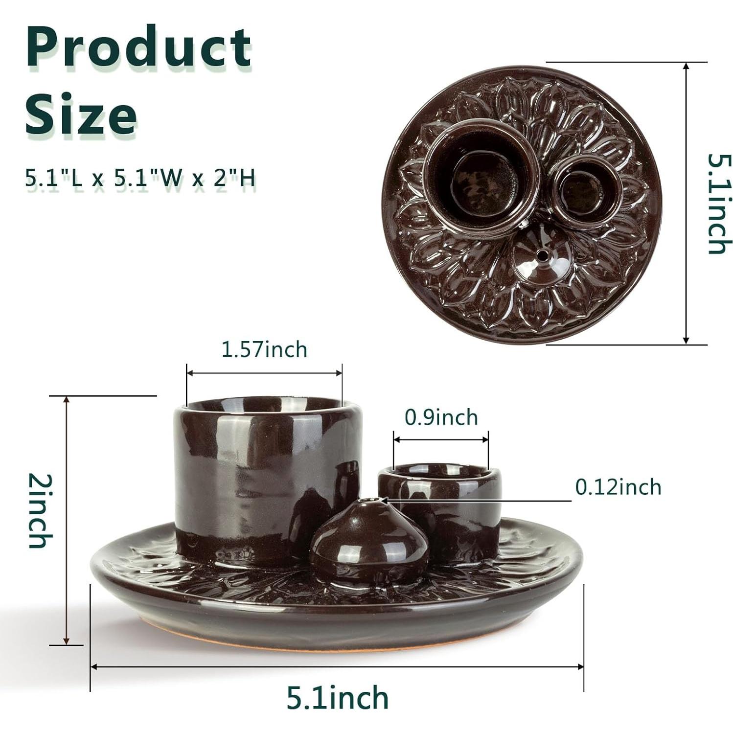 Soporte de Incienso Cerámica Comeon 13x5 cm Azul