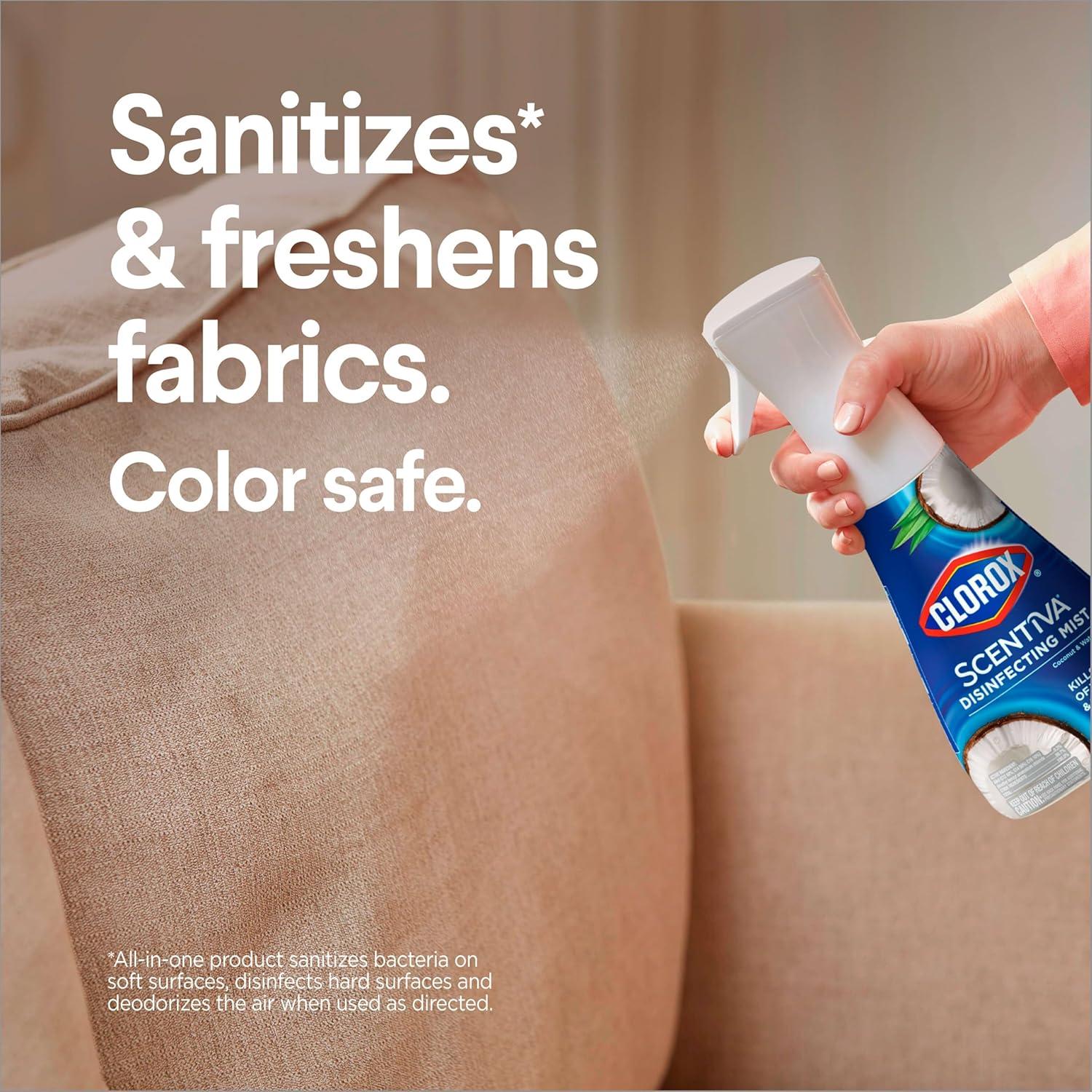 Clorox Scentiva Nebulizador Desinfectante Recarga 3x16oz Coco y Lirio