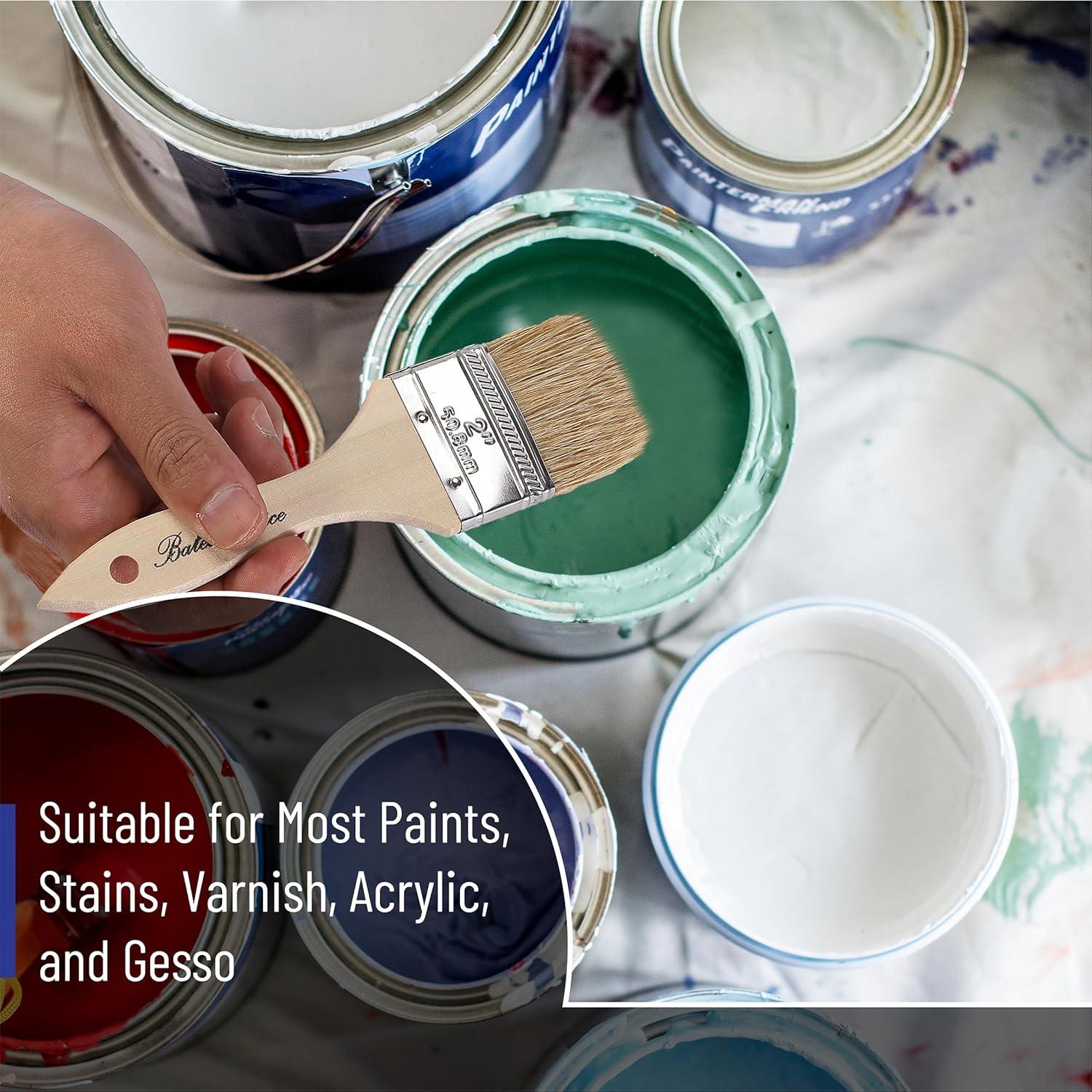 Juego de brochas de cerda natural Bates Choice - 24 piezas