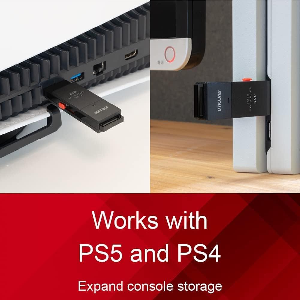 SSD Externo Buffalo 1TB USB-C USB-A 600MB/s - SSD-PUT1.0U3B