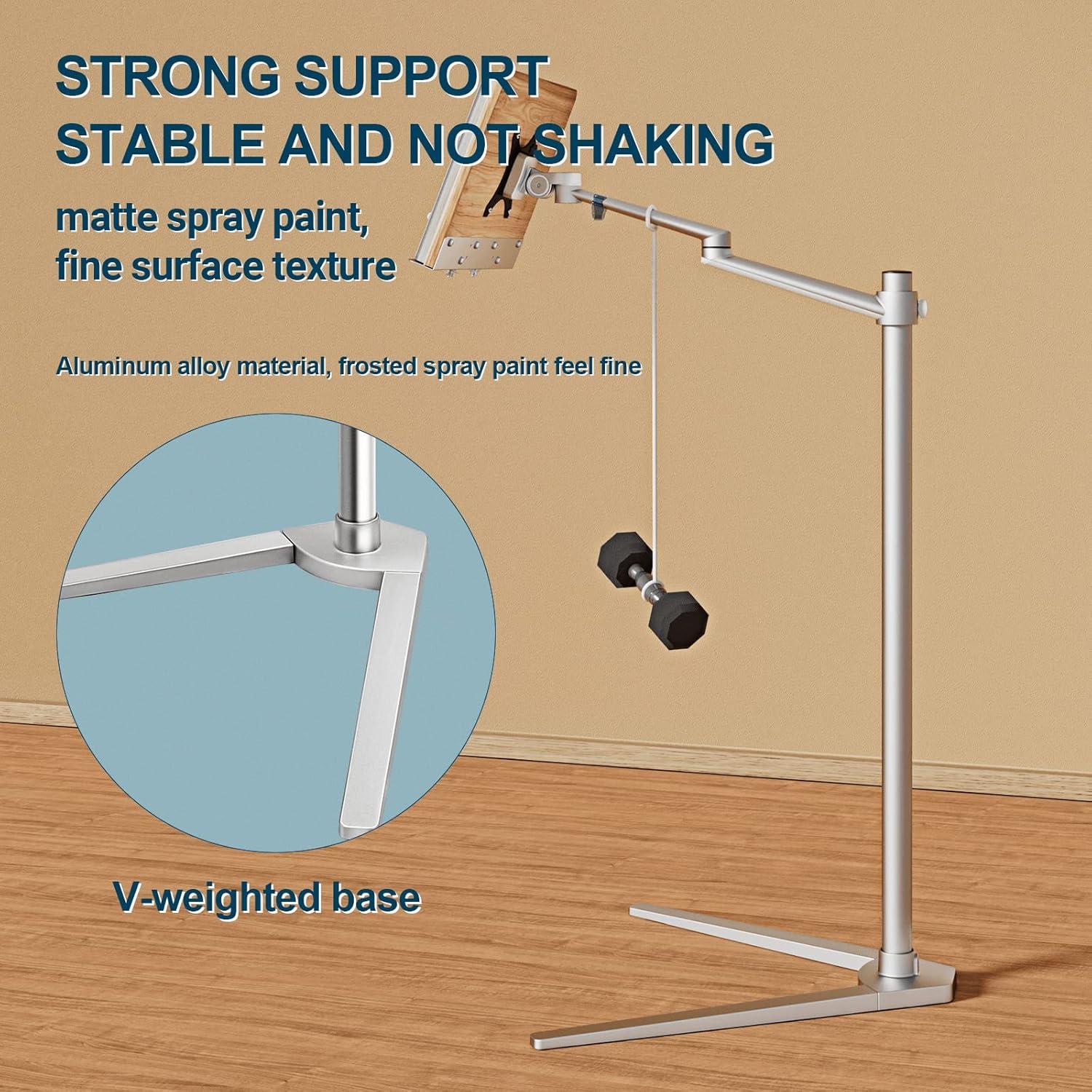 Soporte para Libros Shikha Ajustable con Base de Madera y Aluminio