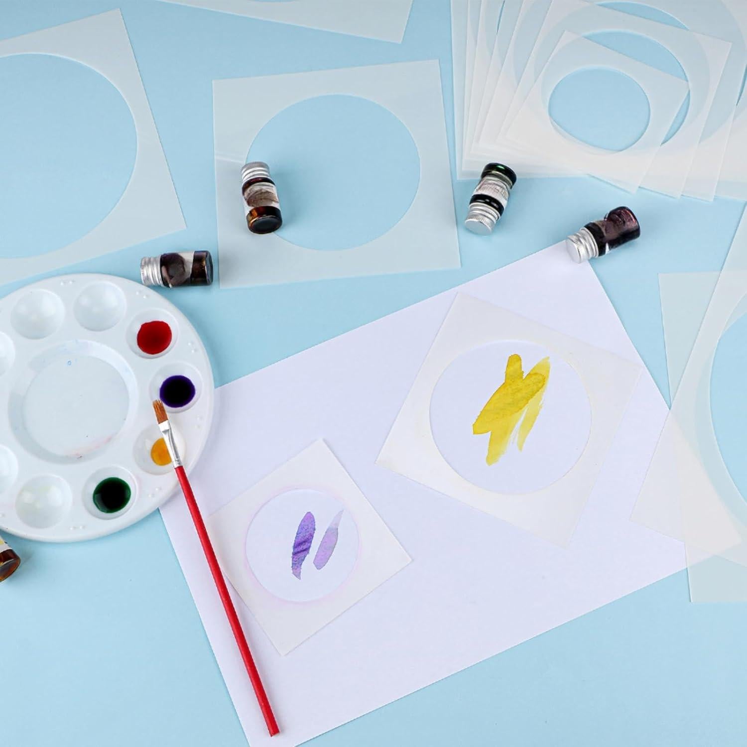 Plantilla de Pintura Teling 14 Piezas Círculo 25x22.5cm