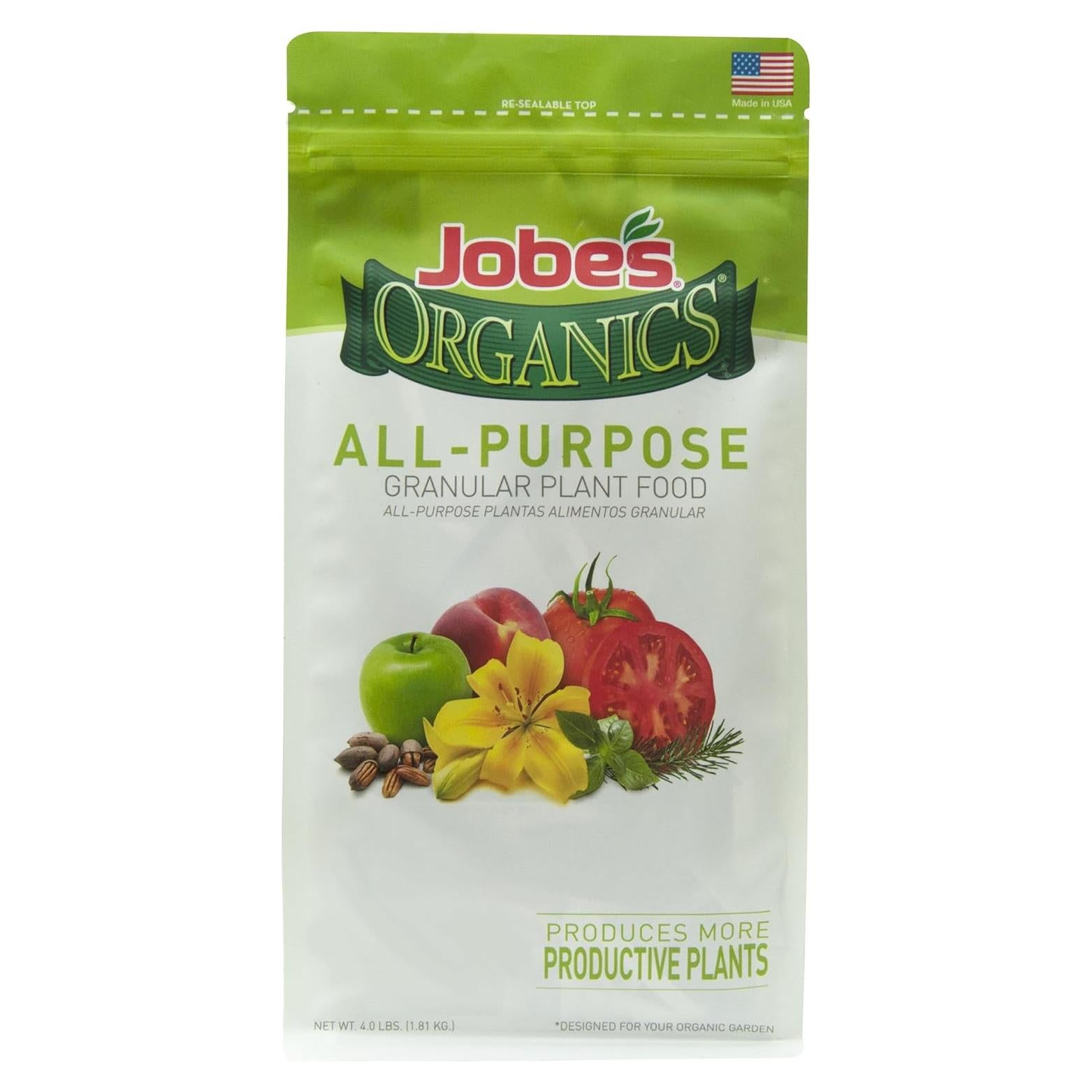 Fertilizante Granular Orgánico Jobe 1.81 kg Todo Propósito