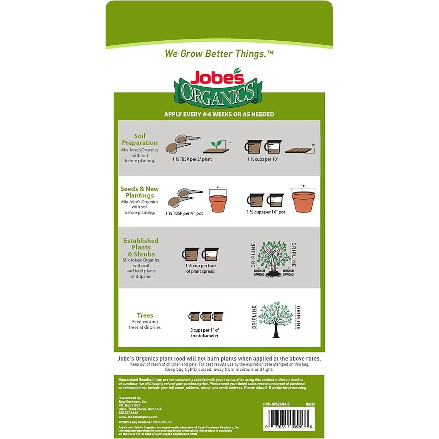 Fertilizante Granular Orgánico Jobe 1.81 kg Todo Propósito