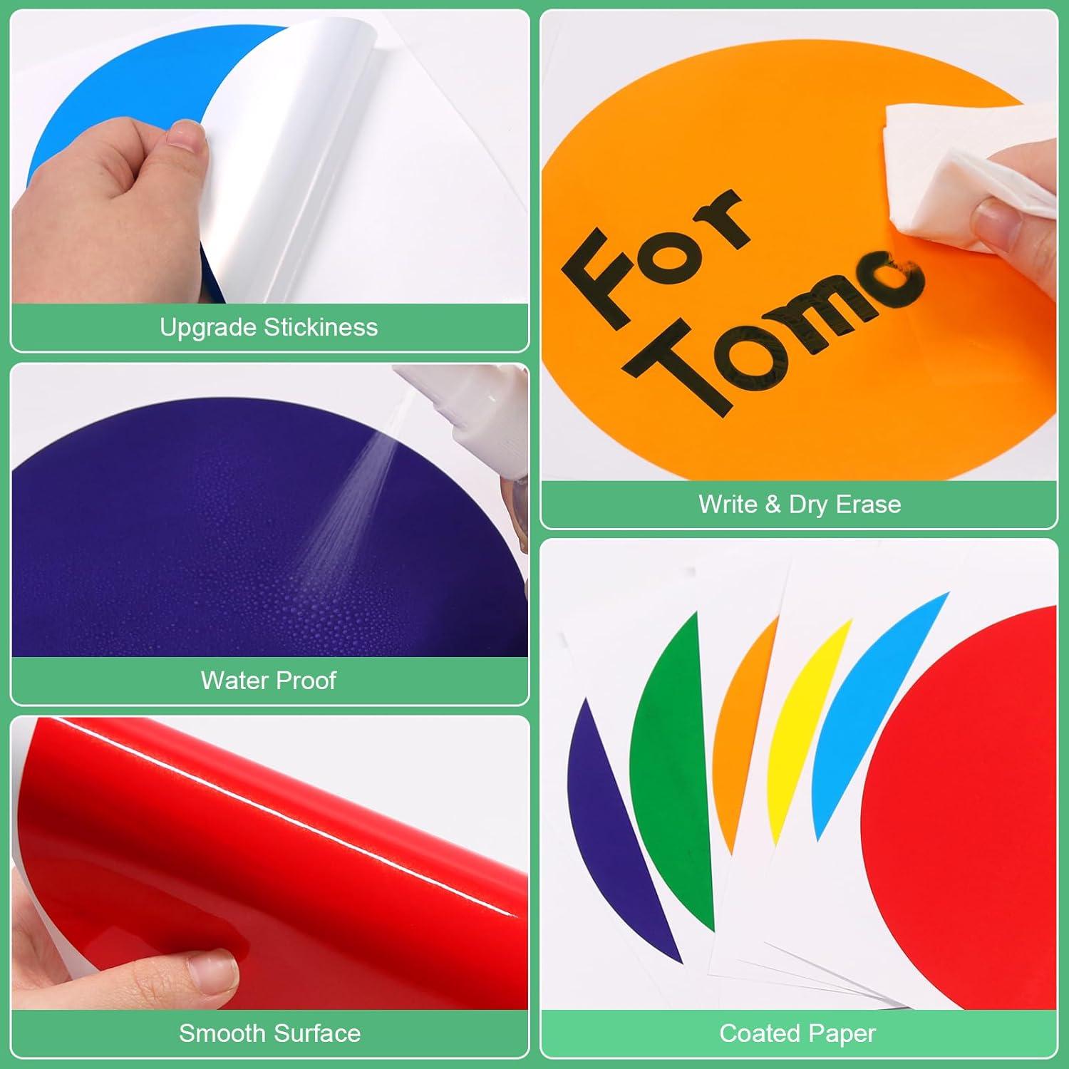 Etiquetas de Puntos de Piso Coloridas ForTomorrow 36 Pcs 15.24 cm