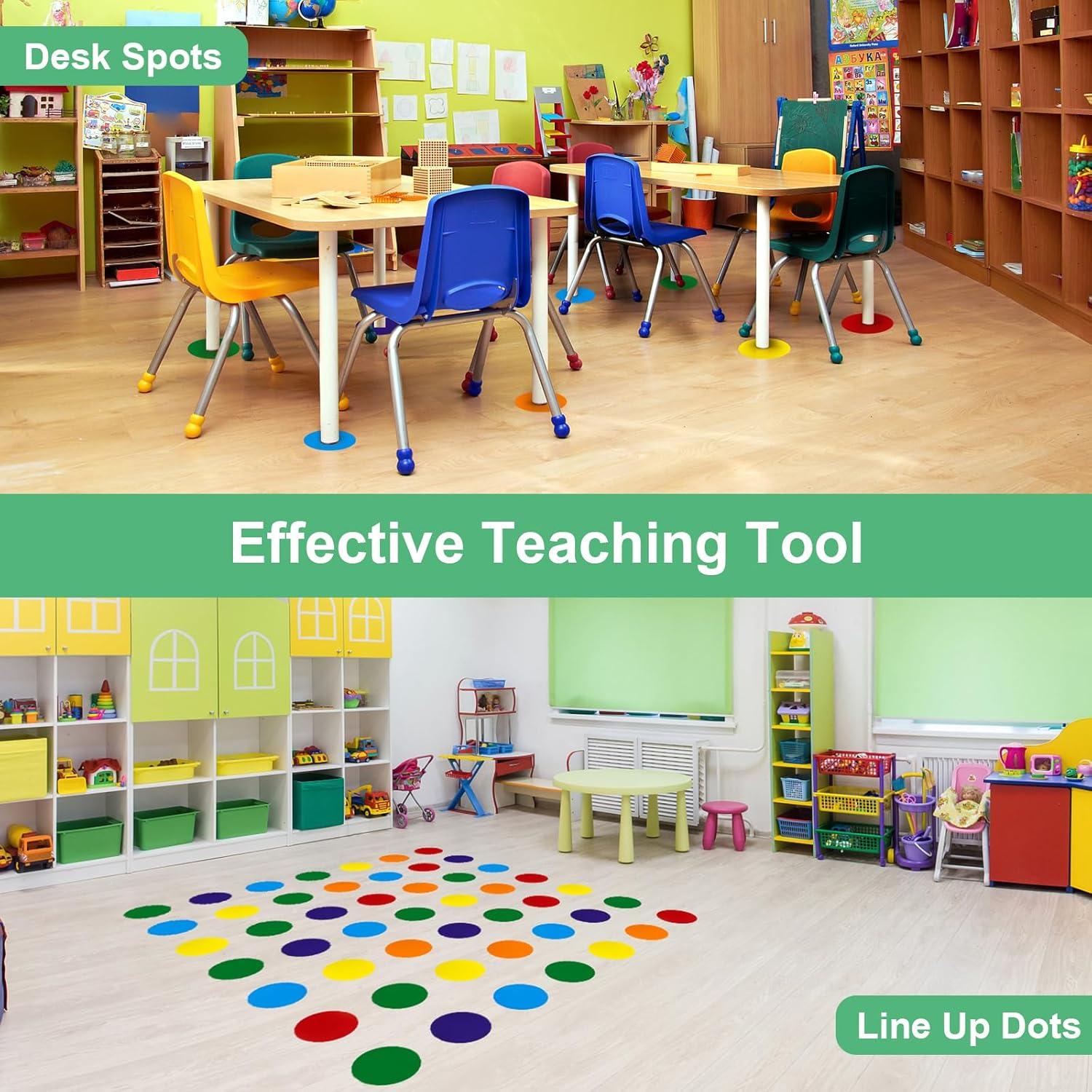 Etiquetas de Puntos de Piso Coloridas ForTomorrow 36 Pcs 15.24 cm