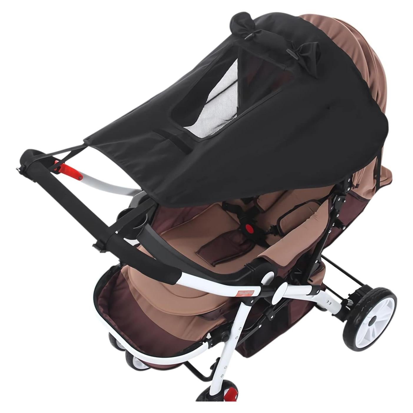 Sombra para Cochecito Universal UPF50+ Gris/Negro 59x69cm