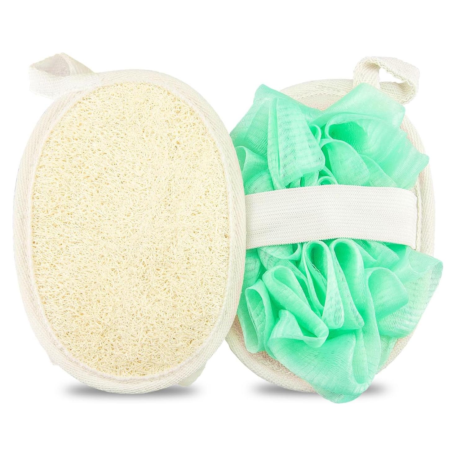 Esponja de Lufa Natural de Viaje NORXUAZE 2 Pcs Exfoliante