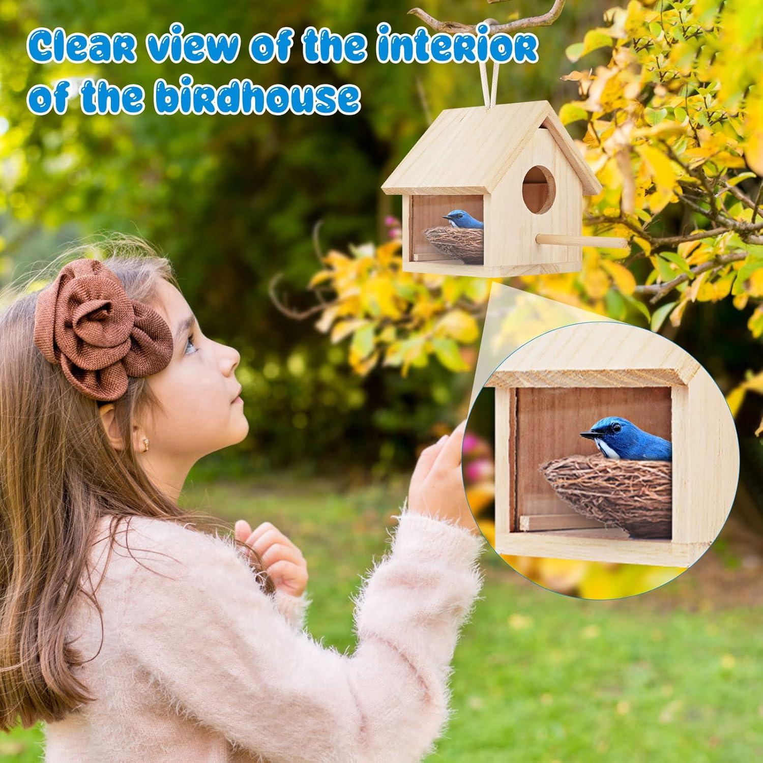 Casa de Aves de Madera GINDOOR para Exterior 14.5cm
