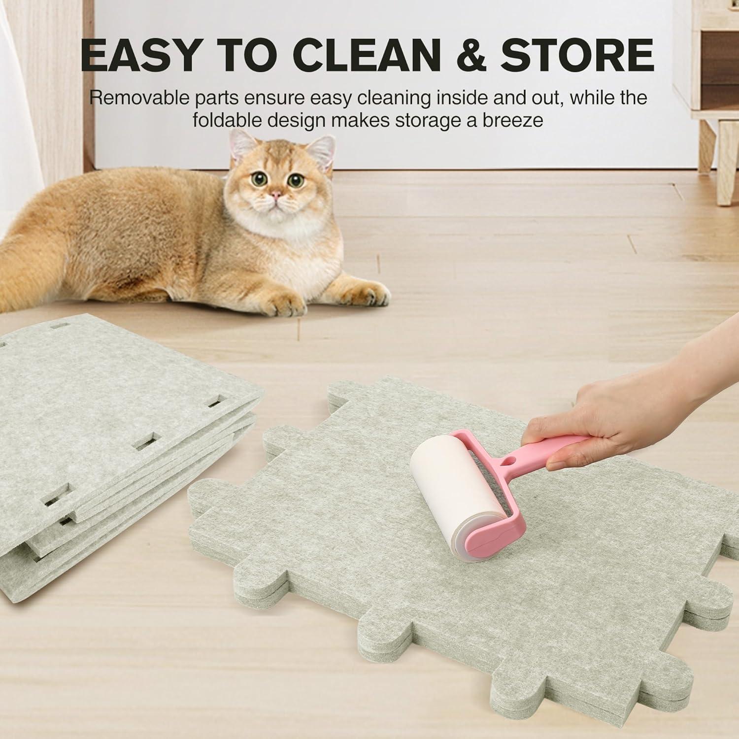 Cama para Gatos OOZAZEMM Cueva Resistente 55.88x36.07 cm Crema