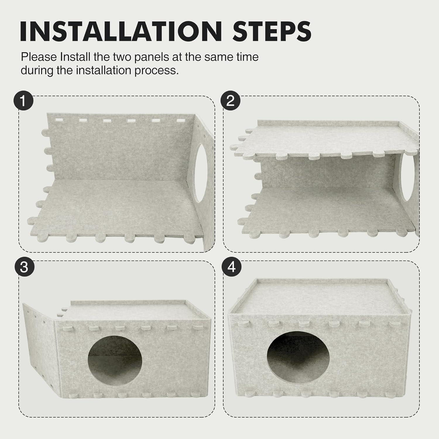 Cama para Gatos OOZAZEMM Cueva Resistente 55.88x36.07 cm Crema