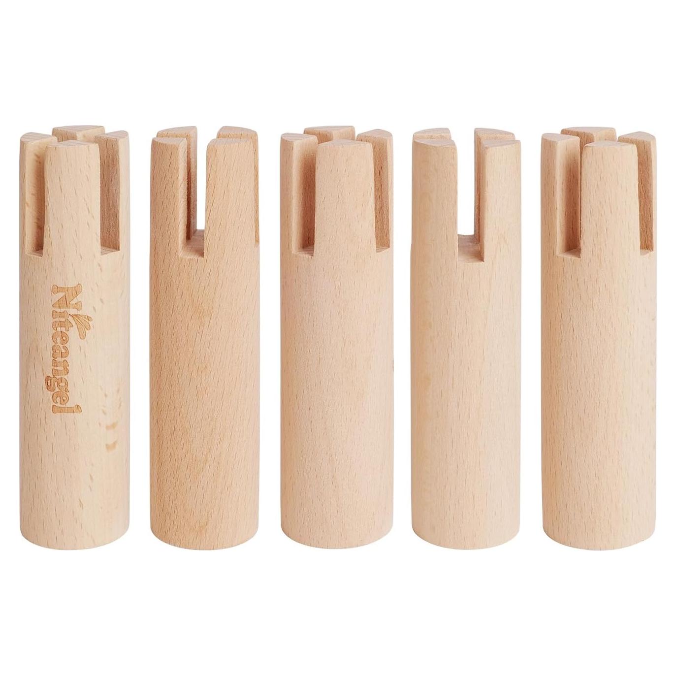 Conjunto de 4 Patas de Haya Niteangel para Casa de Hámster 11 cm