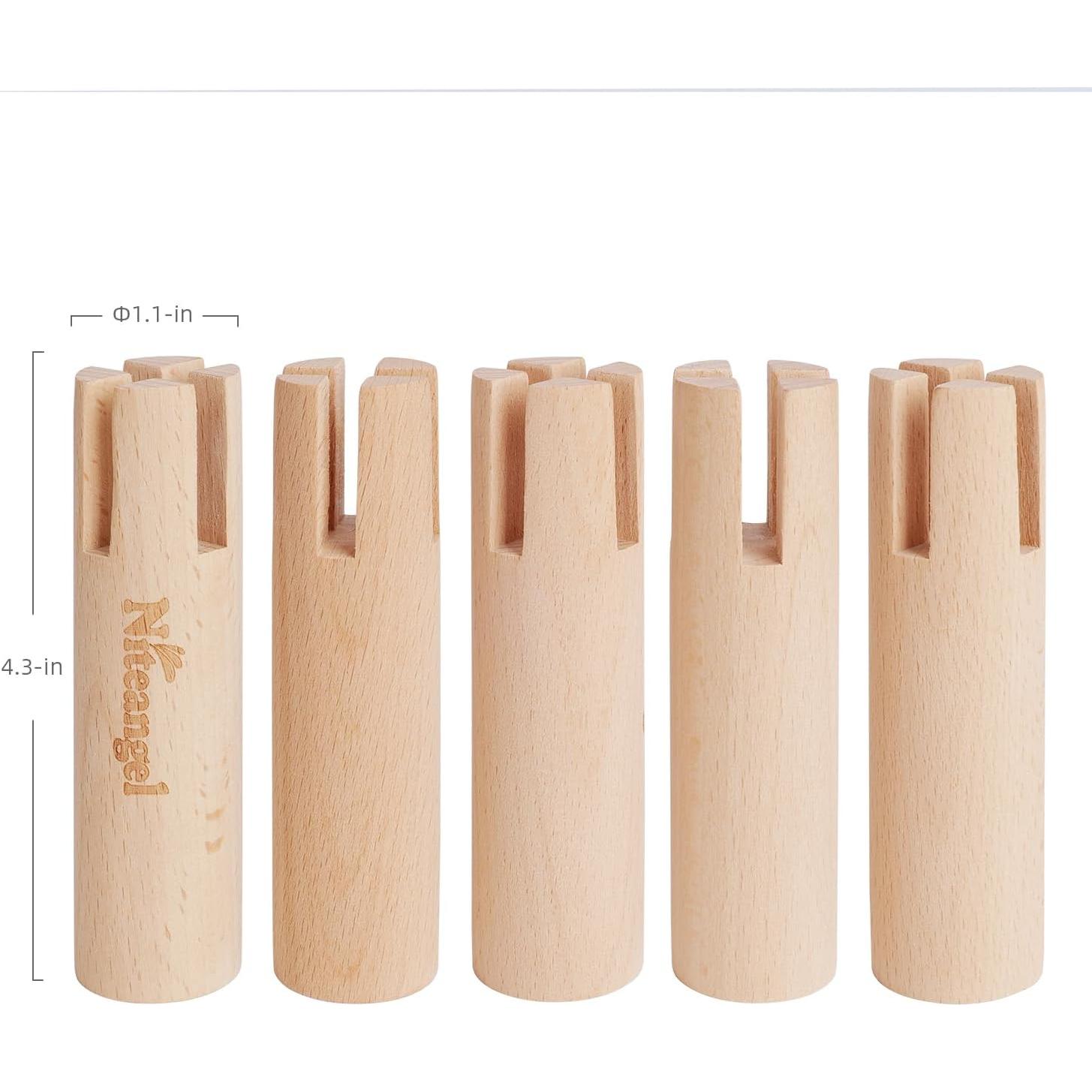 Conjunto de 4 Patas de Haya Niteangel para Casa de Hámster 11 cm