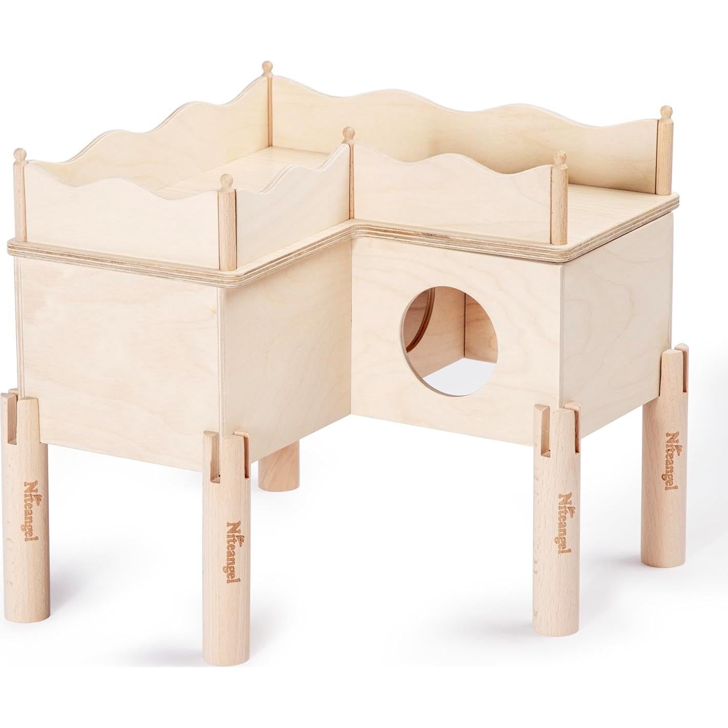 Conjunto de 4 Patas de Haya Niteangel para Casa de Hámster 11 cm