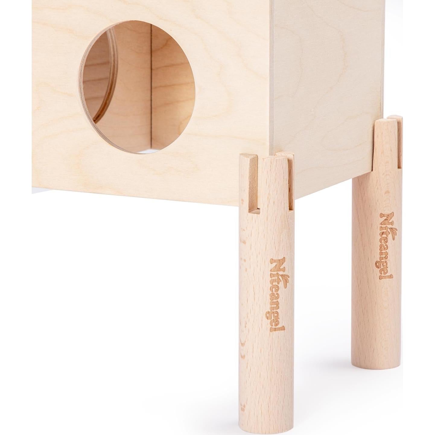 Conjunto de 4 Patas de Haya Niteangel para Casa de Hámster 11 cm