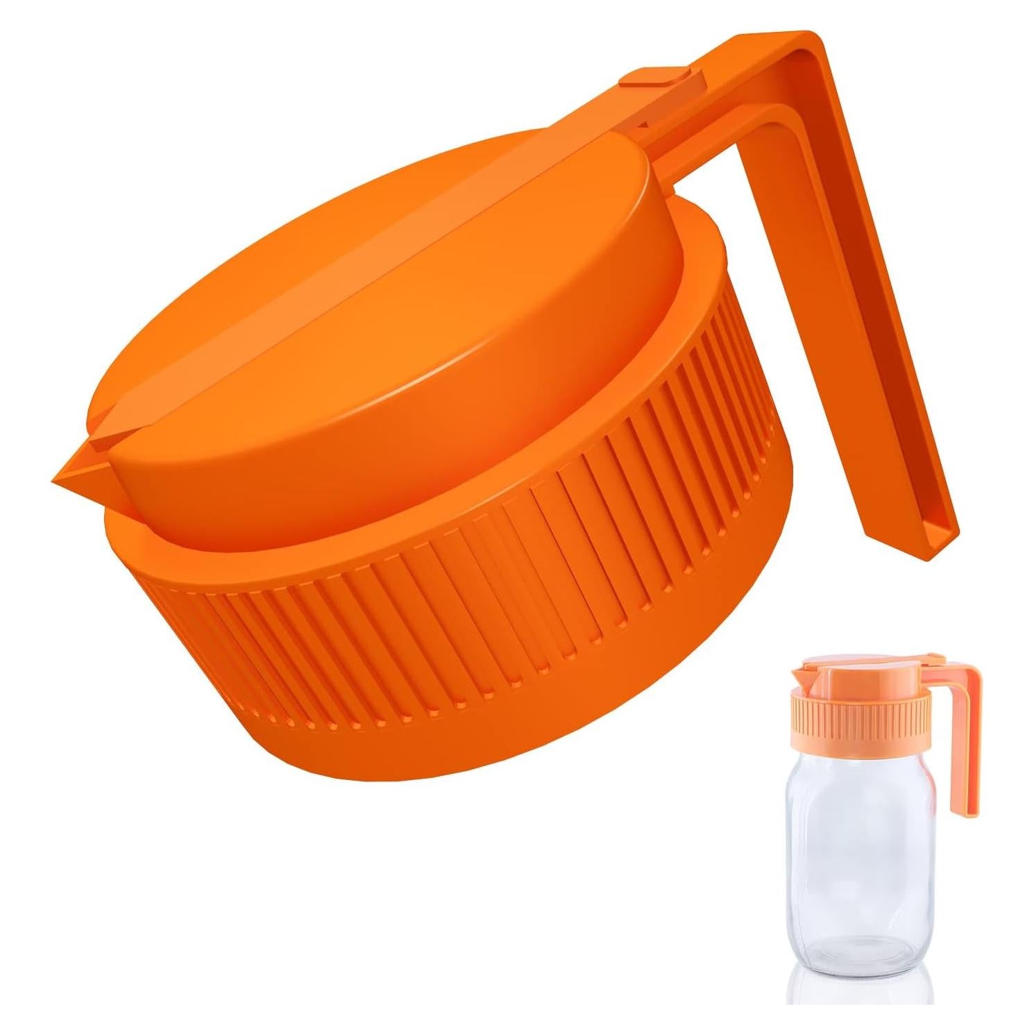 Tapa de vertido para frasco Mason UineHiot Naranja 86mm