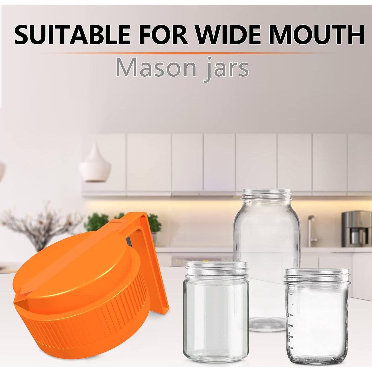 Tapa de vertido para frasco Mason UineHiot Naranja 86mm