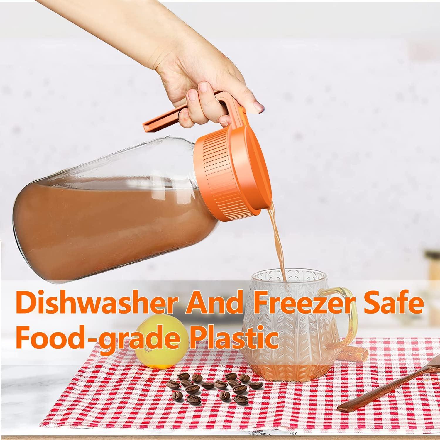 Tapa de vertido para frasco Mason UineHiot Naranja 86mm