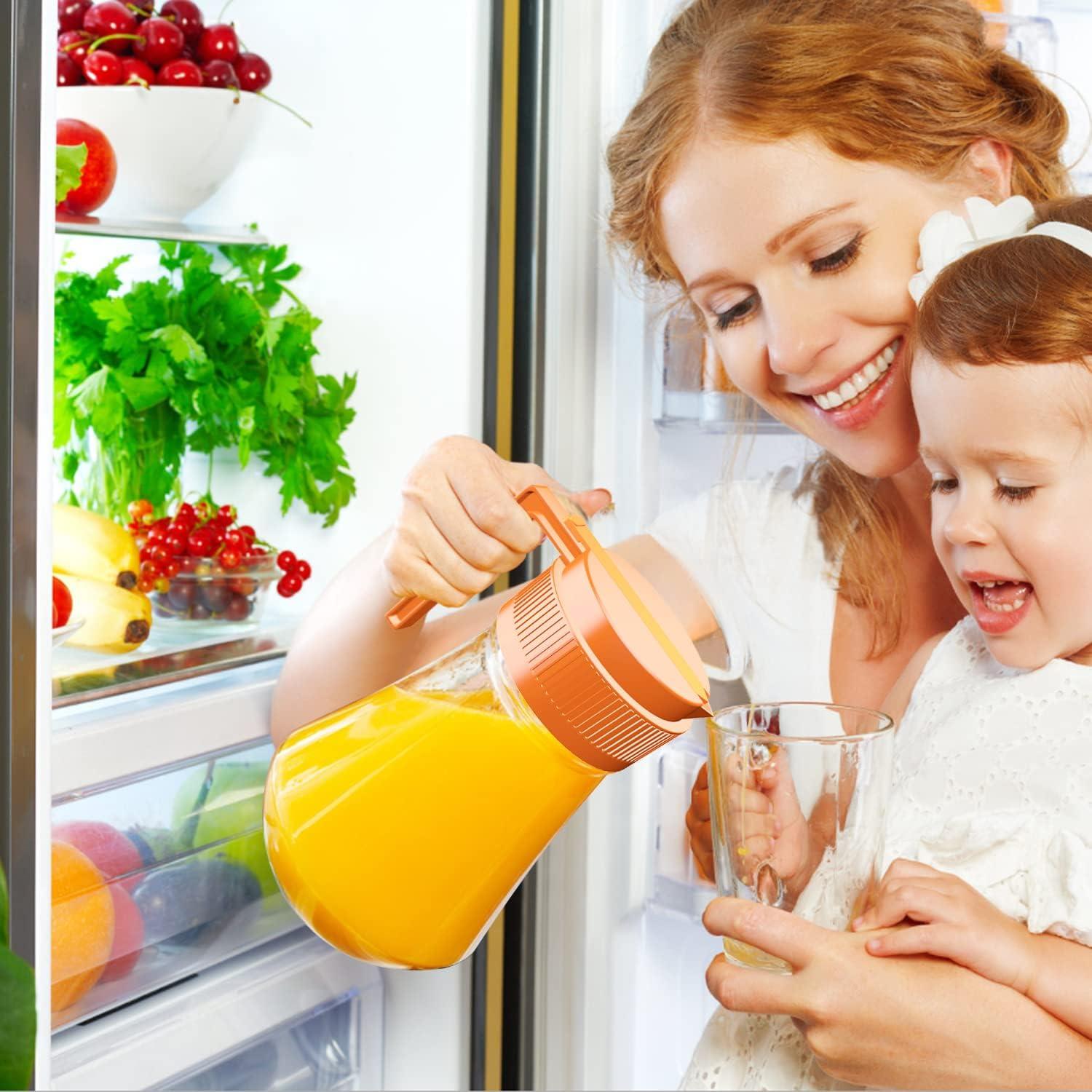 Tapa de vertido para frasco Mason UineHiot Naranja 86mm