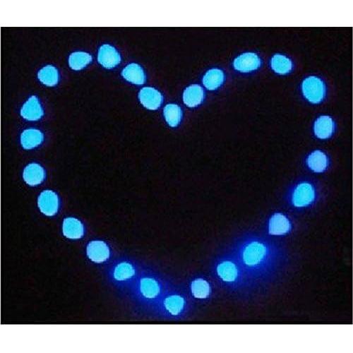 Guijarros Brillantes en la Oscuridad Amy&csico 100PCS Azul